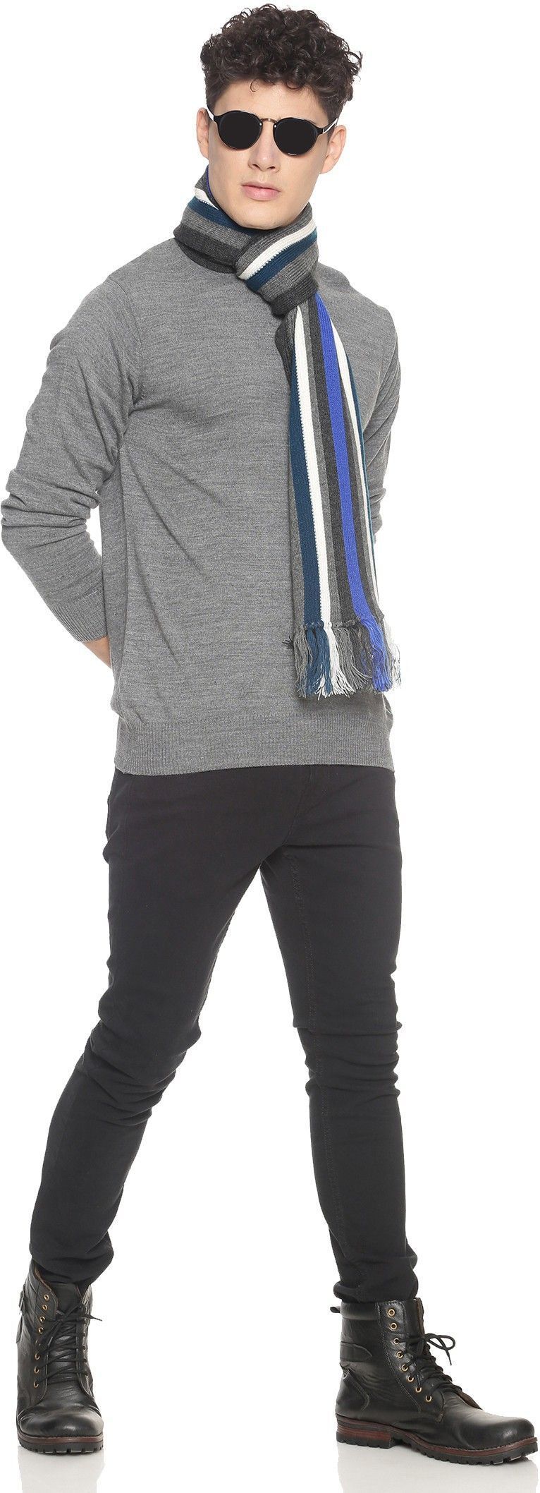 Jollyy Striped Men Muffler-picture-17
