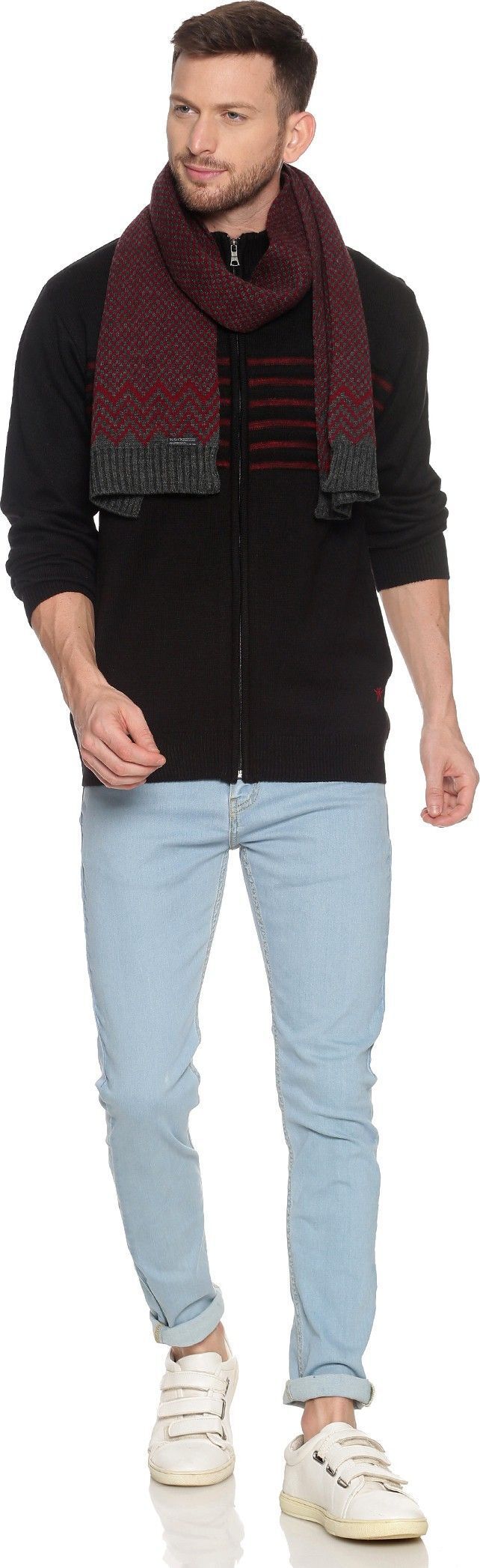 Jollyy Self Design Men Muffler-picture-24