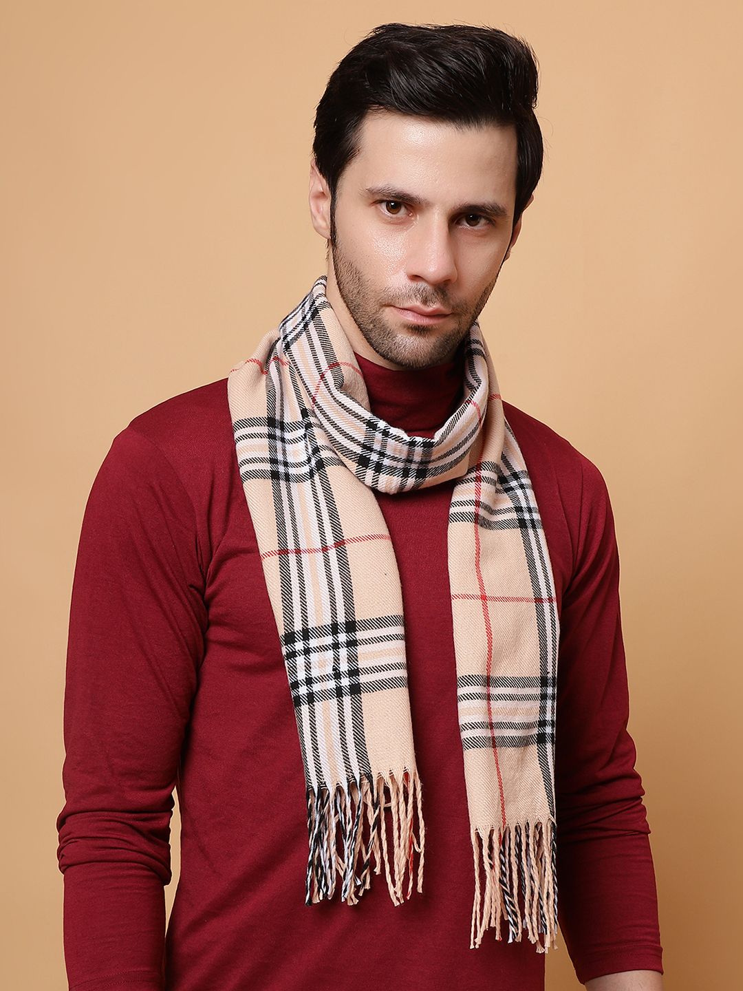 Lebami Checkered Men Muffler-picture-30