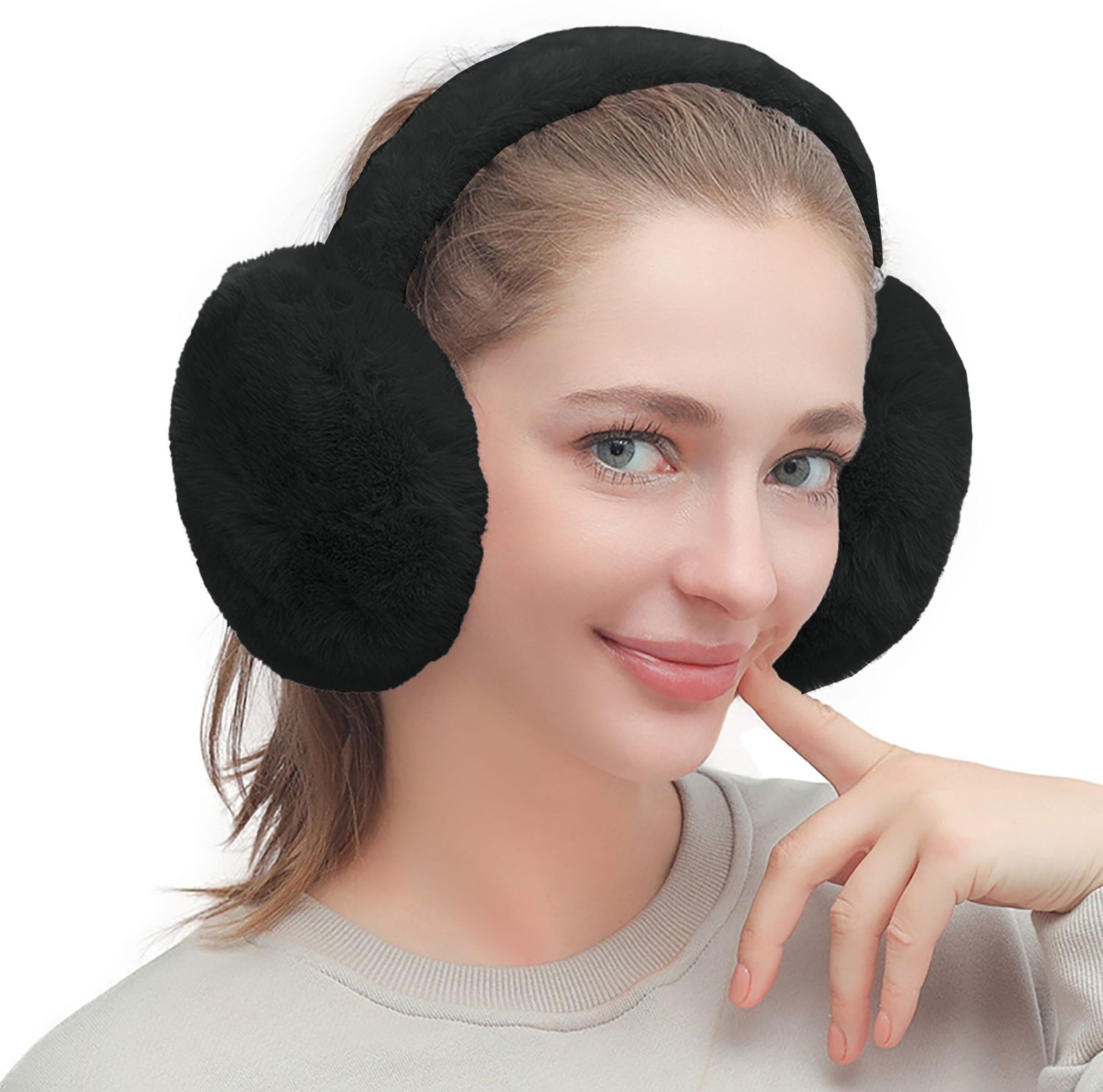 Winter Earmuffs for Men's and Women's Foldable Plush, Warm & Cozy For Kids,Adult Ear Muff-image-36