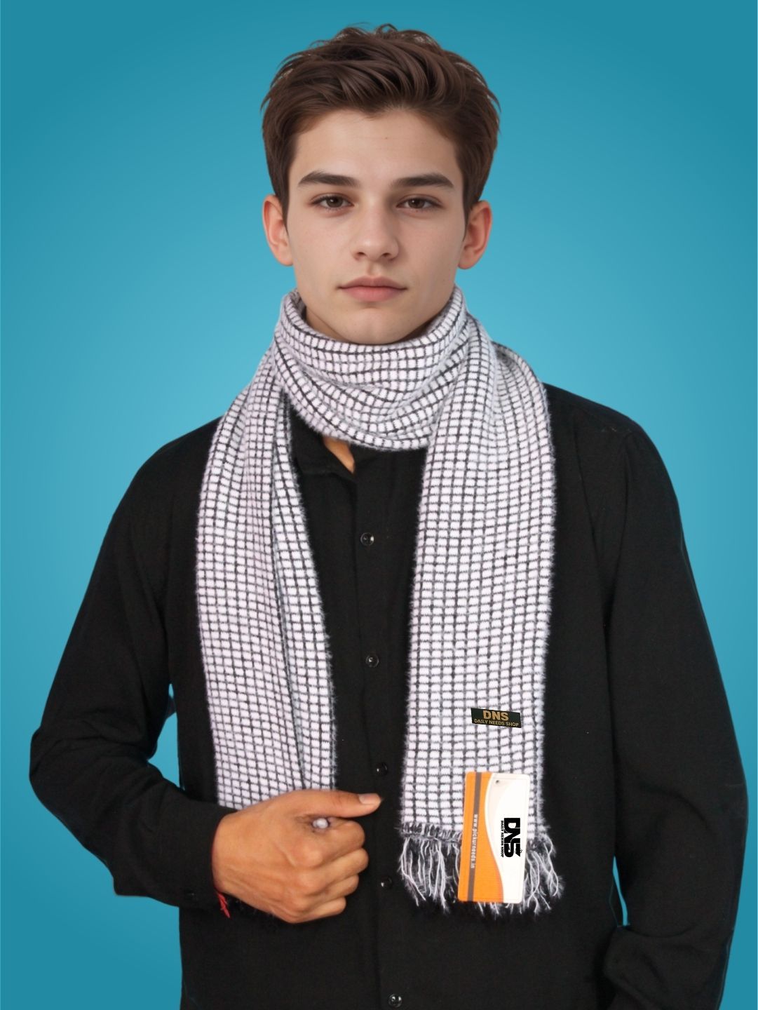 Daily Needs Shop Checkered Men Muffler-picture-21