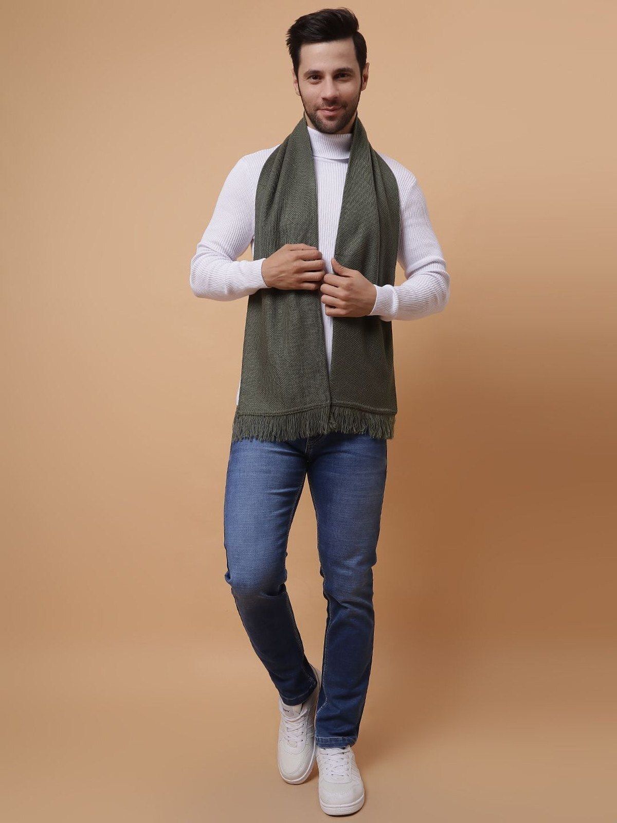 SCHp Self Design, Solid, Woven Men Muffler-picture-19