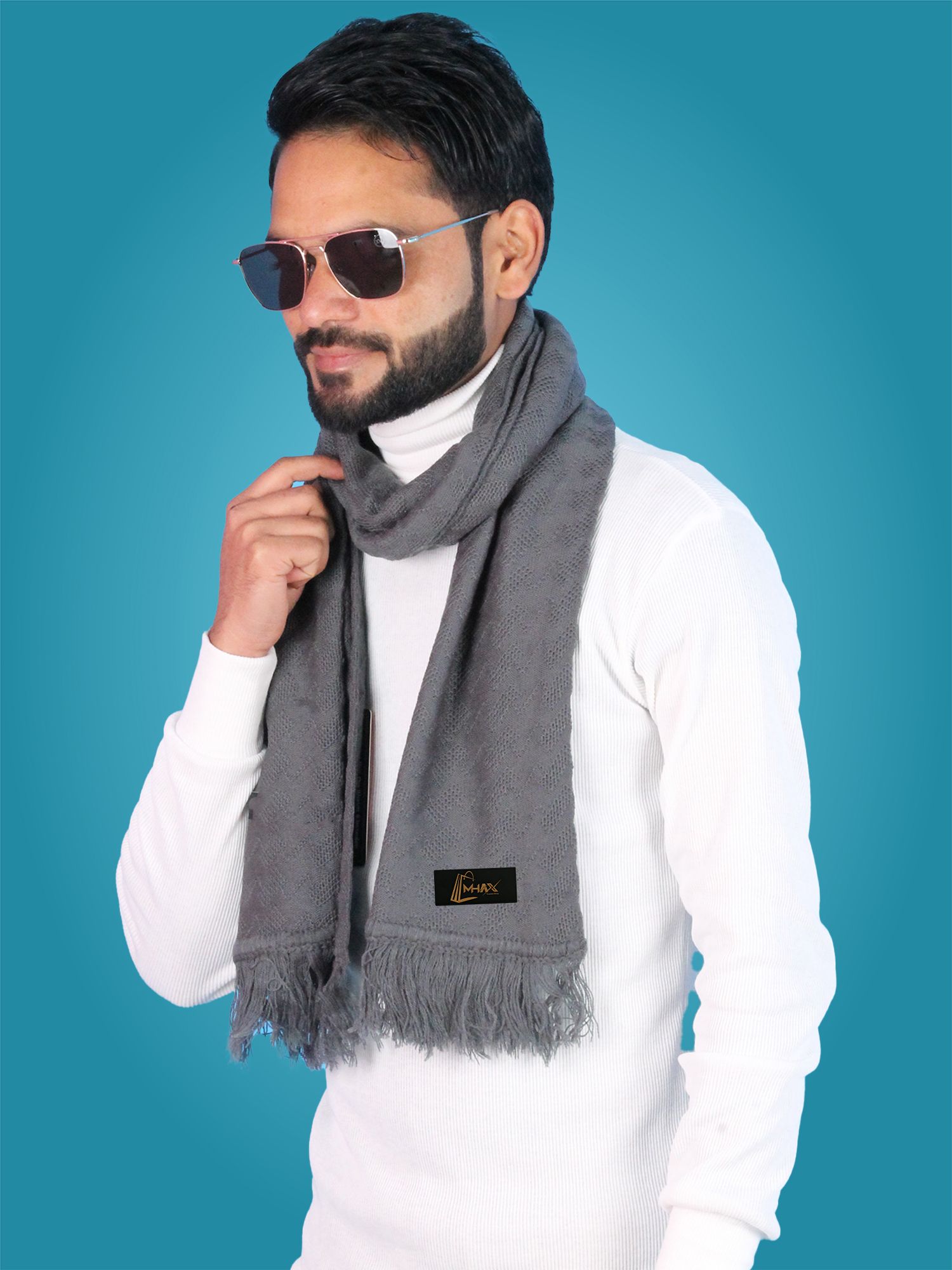 MHAX Solid Men Muffler-picture-23
