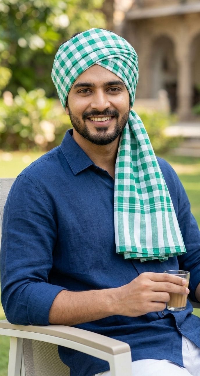HAMZA Checkered Men Muffler-picture-34