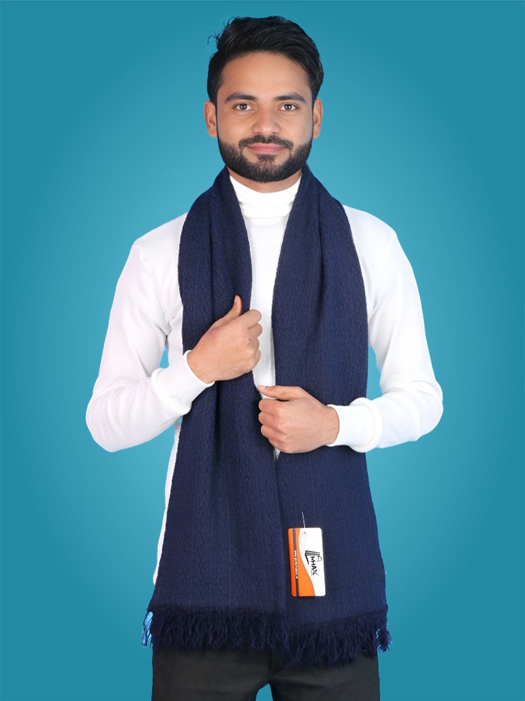 MHAX Self Design Men Muffler