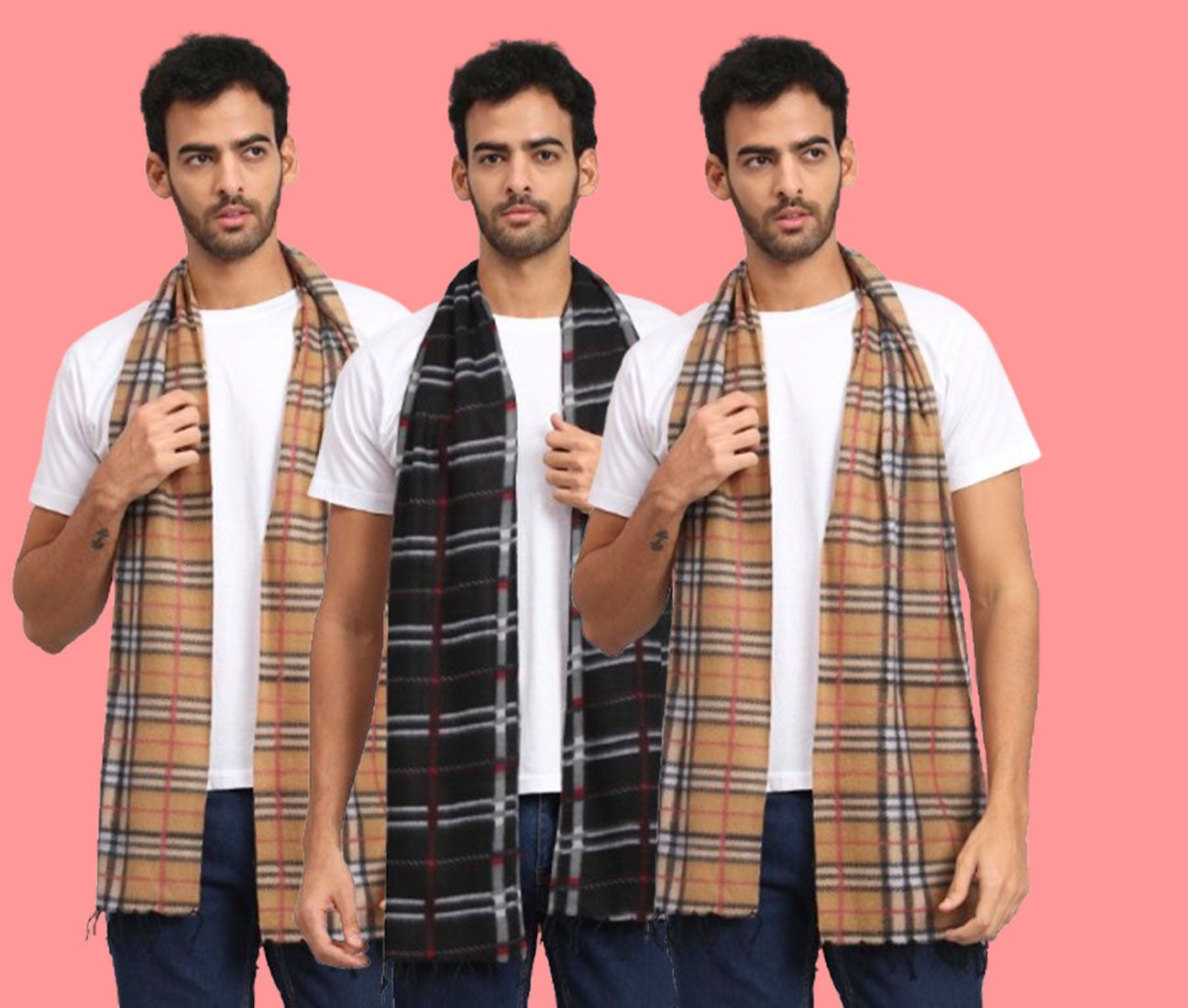 ANIXA Checkered Men Muffler-picture-19