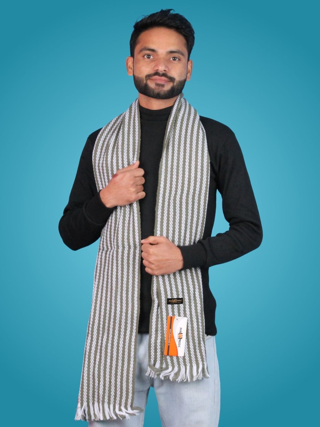 Pick Ur Needs Striped Men Muffler-picture-14