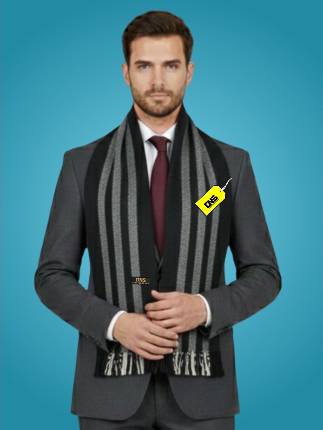 Daily Needs Shop Striped Men Muffler-image-29