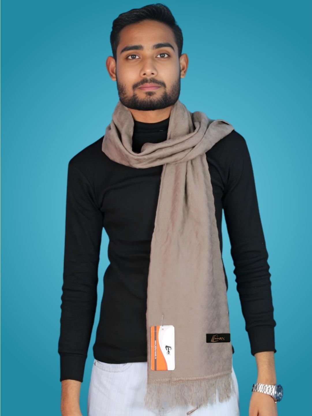 MHAX Solid Men Muffler-picture-19