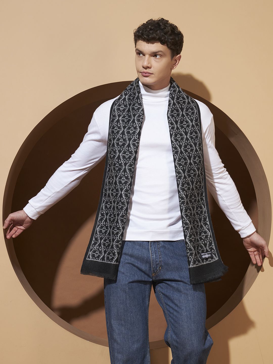 Ravaiyaa - Attitude Is Everything Printed Men Muffler-picture-31