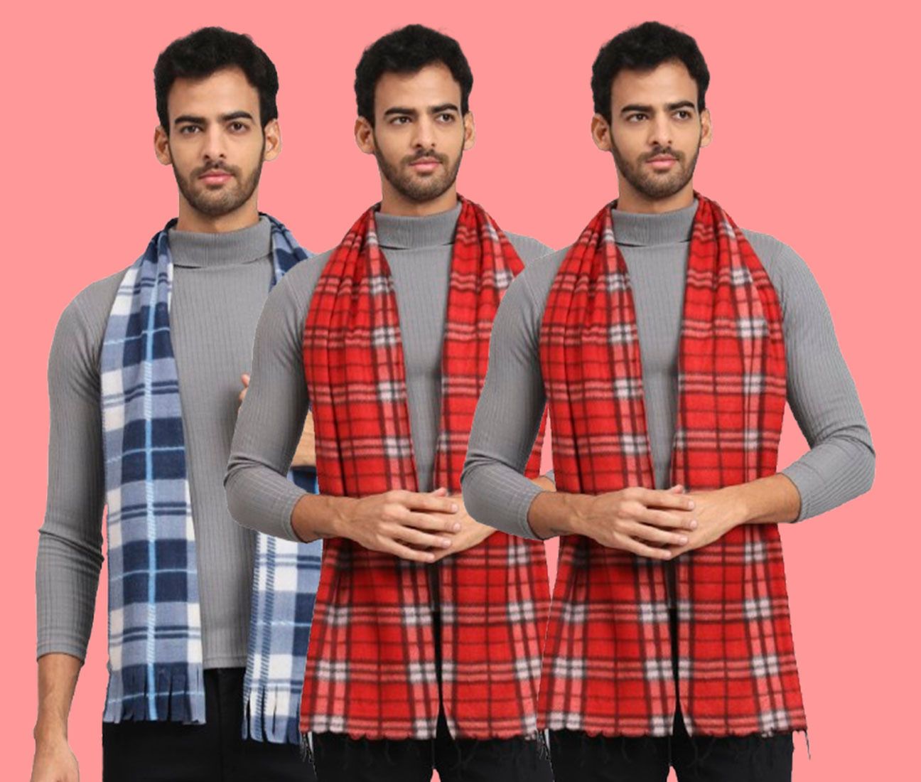 ANIXA Checkered Men Muffler-picture-29