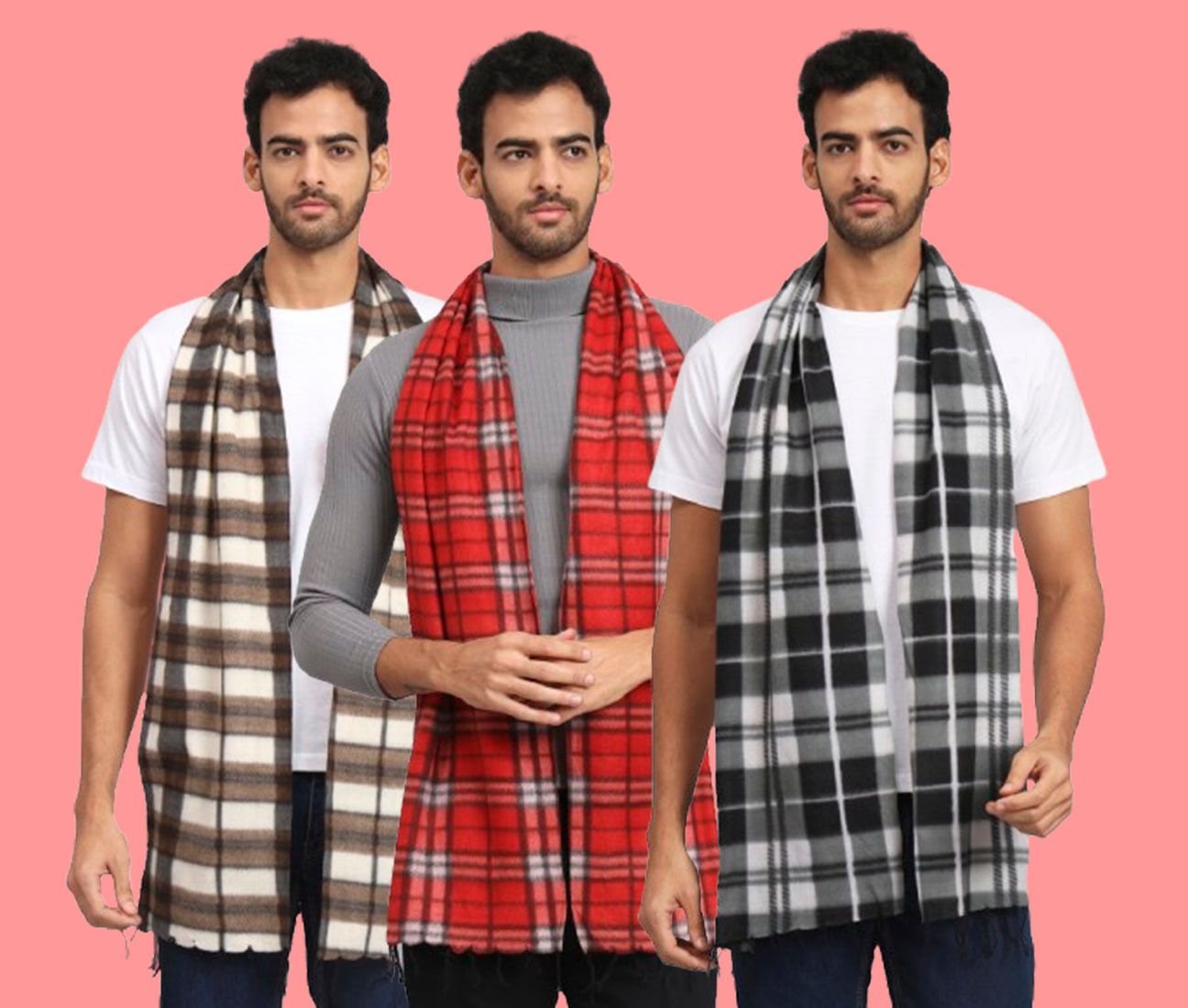 ANIXA Checkered Men Muffler-picture-36