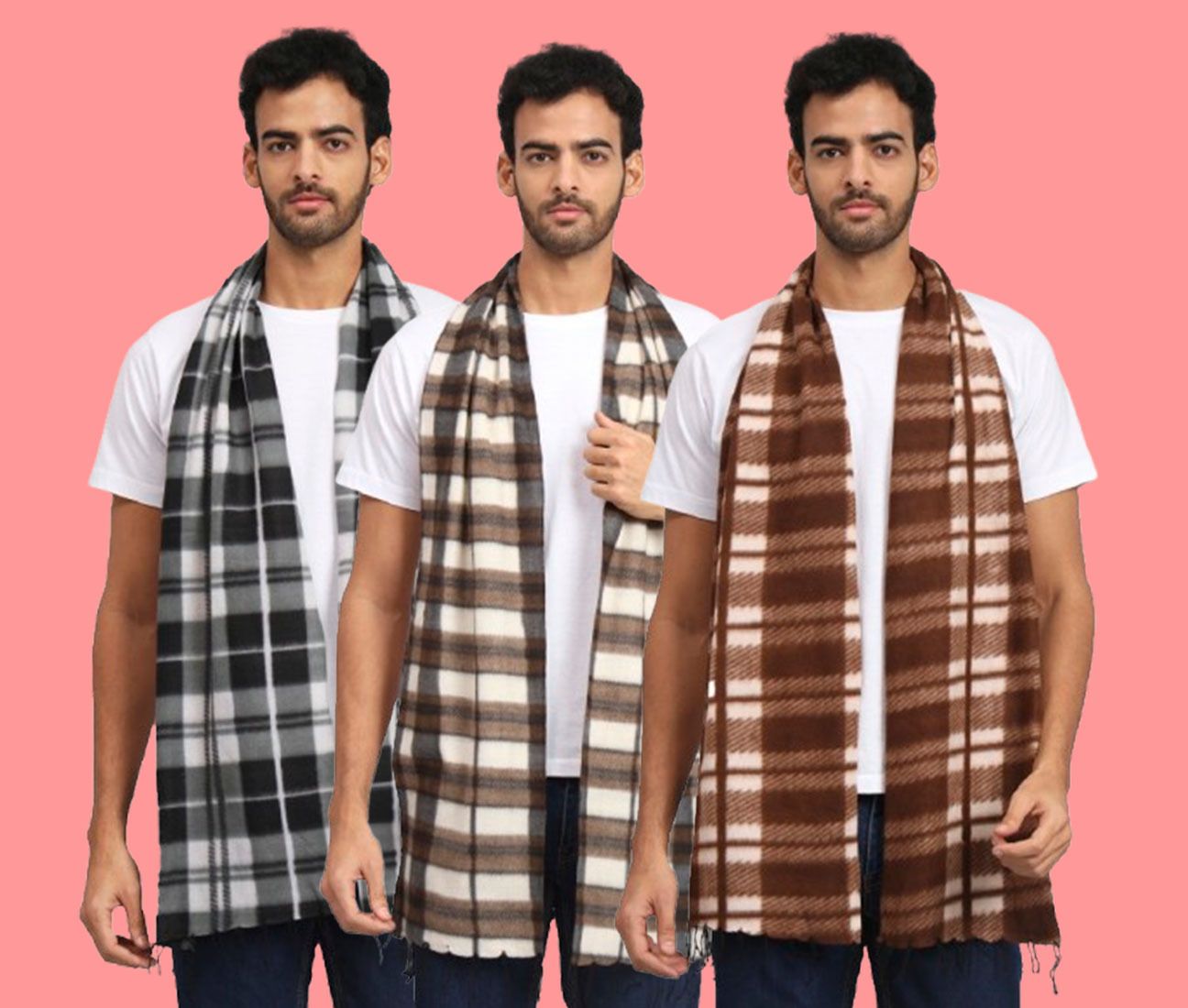 Fit N Fame Checkered Men Muffler-picture-23