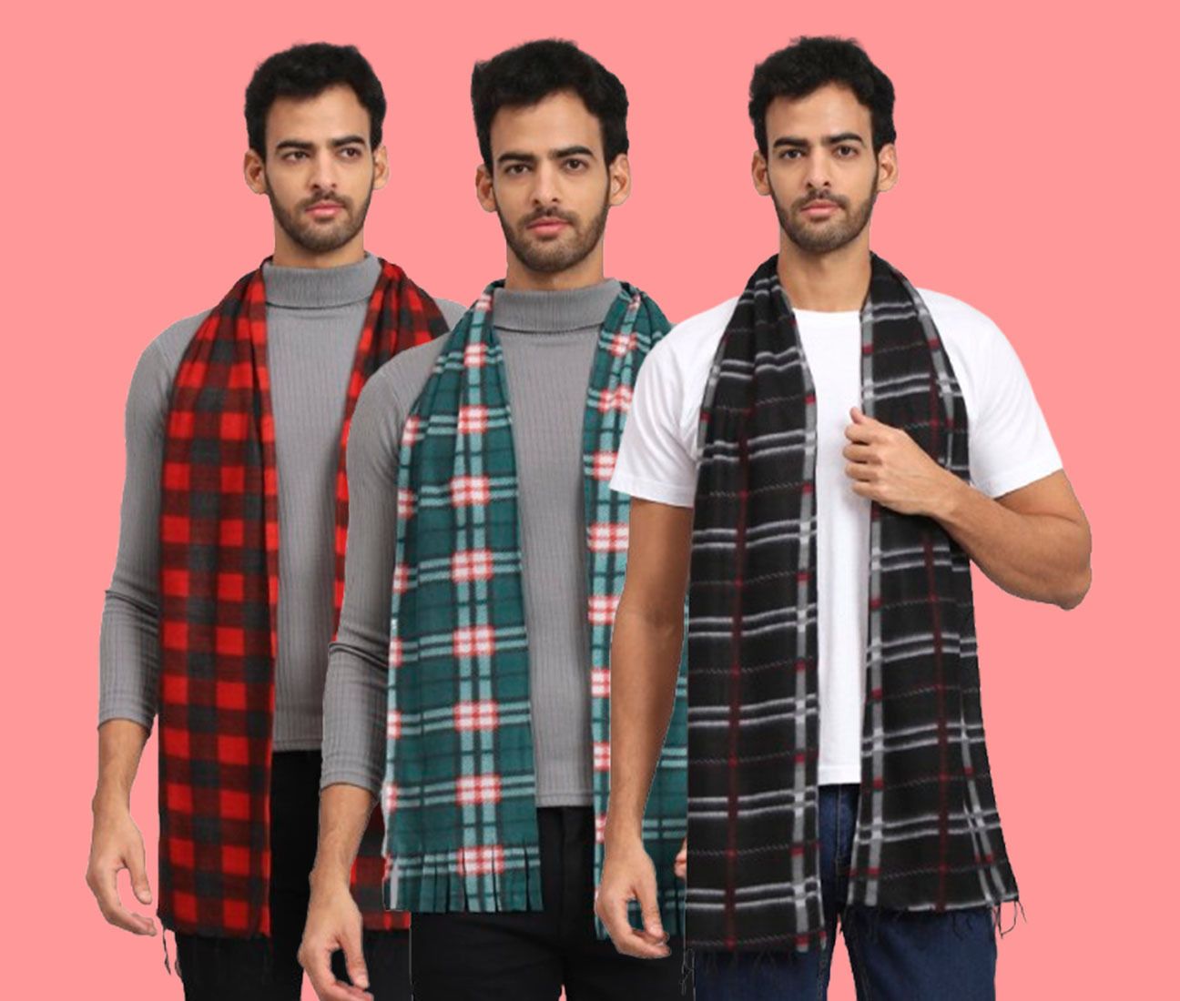 ANIXA Checkered Men Muffler-picture-30