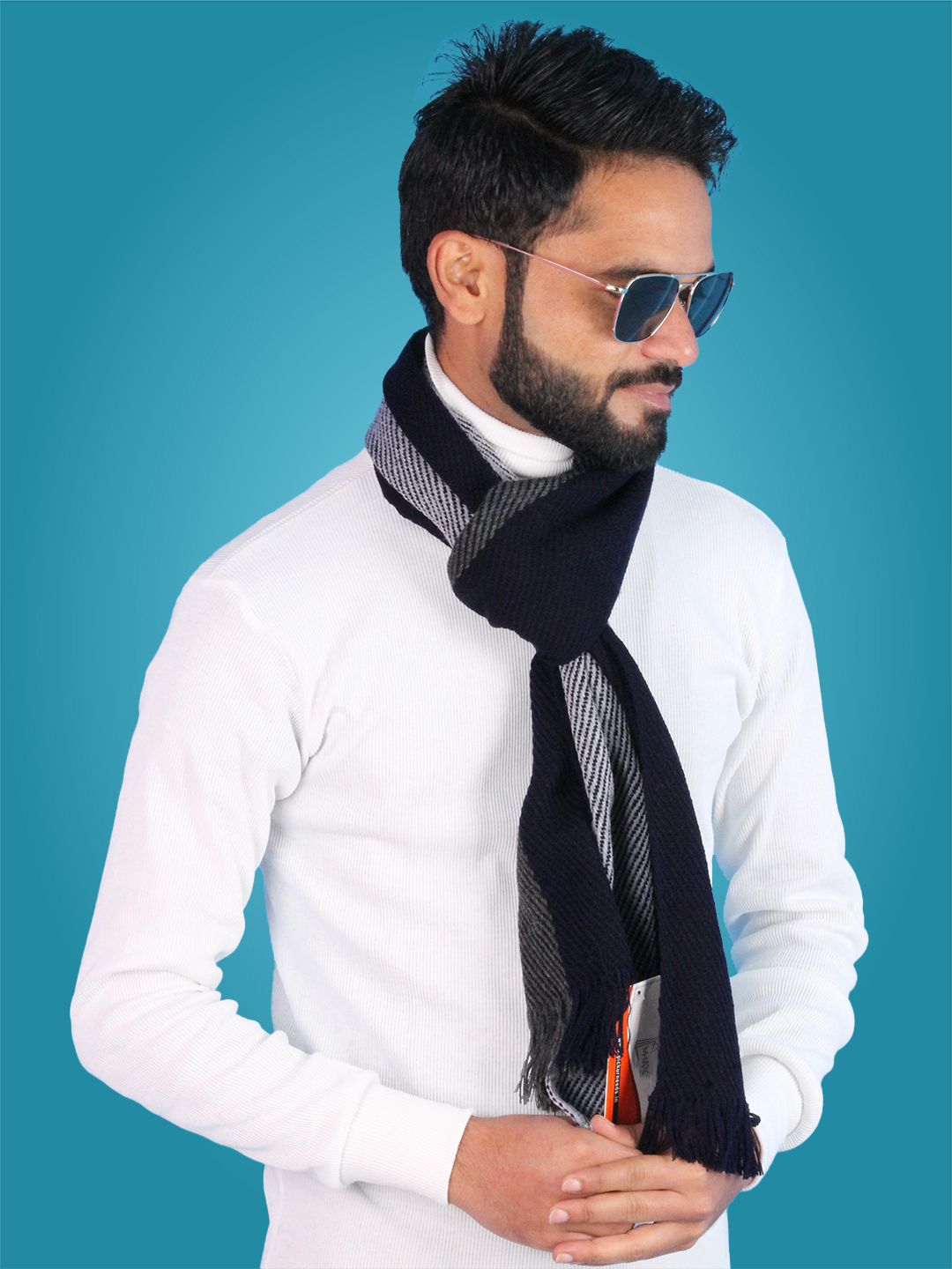 MHAX Self Design Men Muffler-picture-16