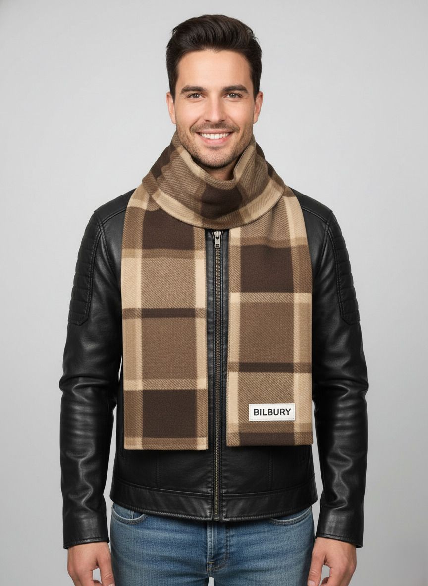 BILBURY Checkered Men Muffler