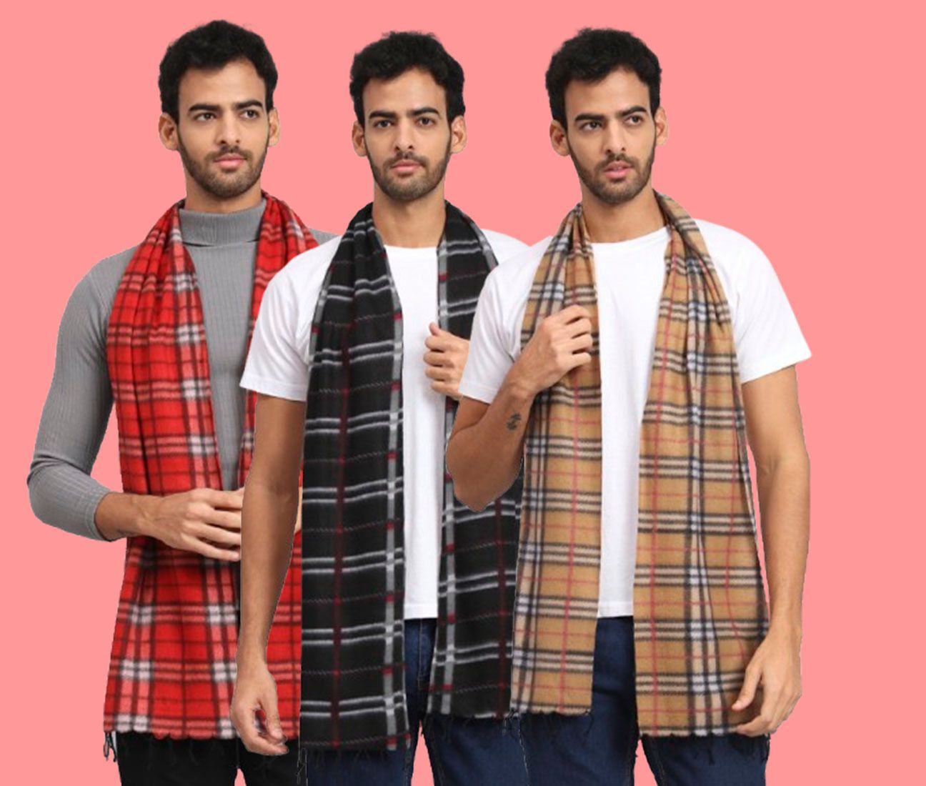 ANIXA Checkered Men Muffler-picture-18