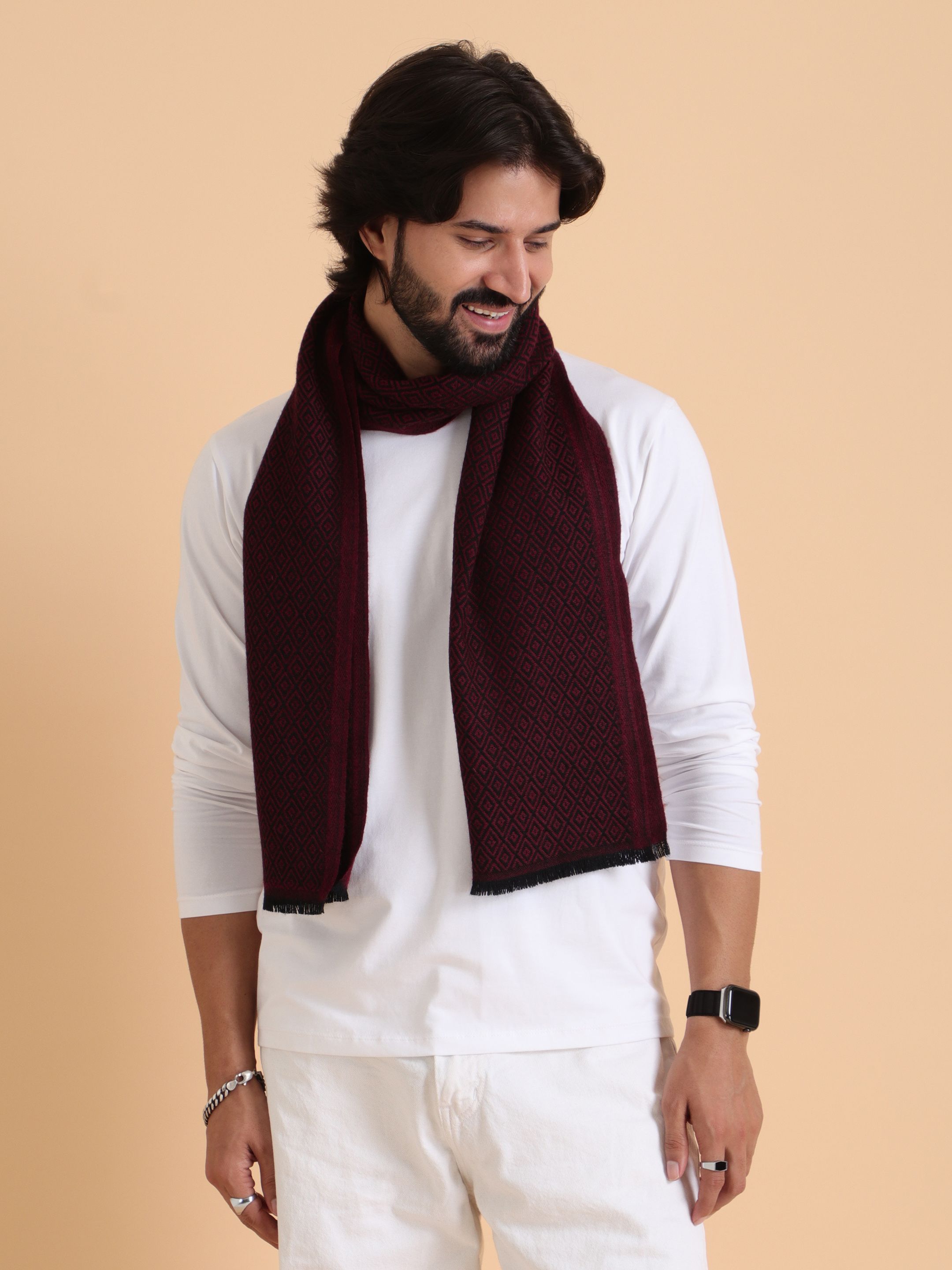 Tweedle Woven Men Muffler-image-11