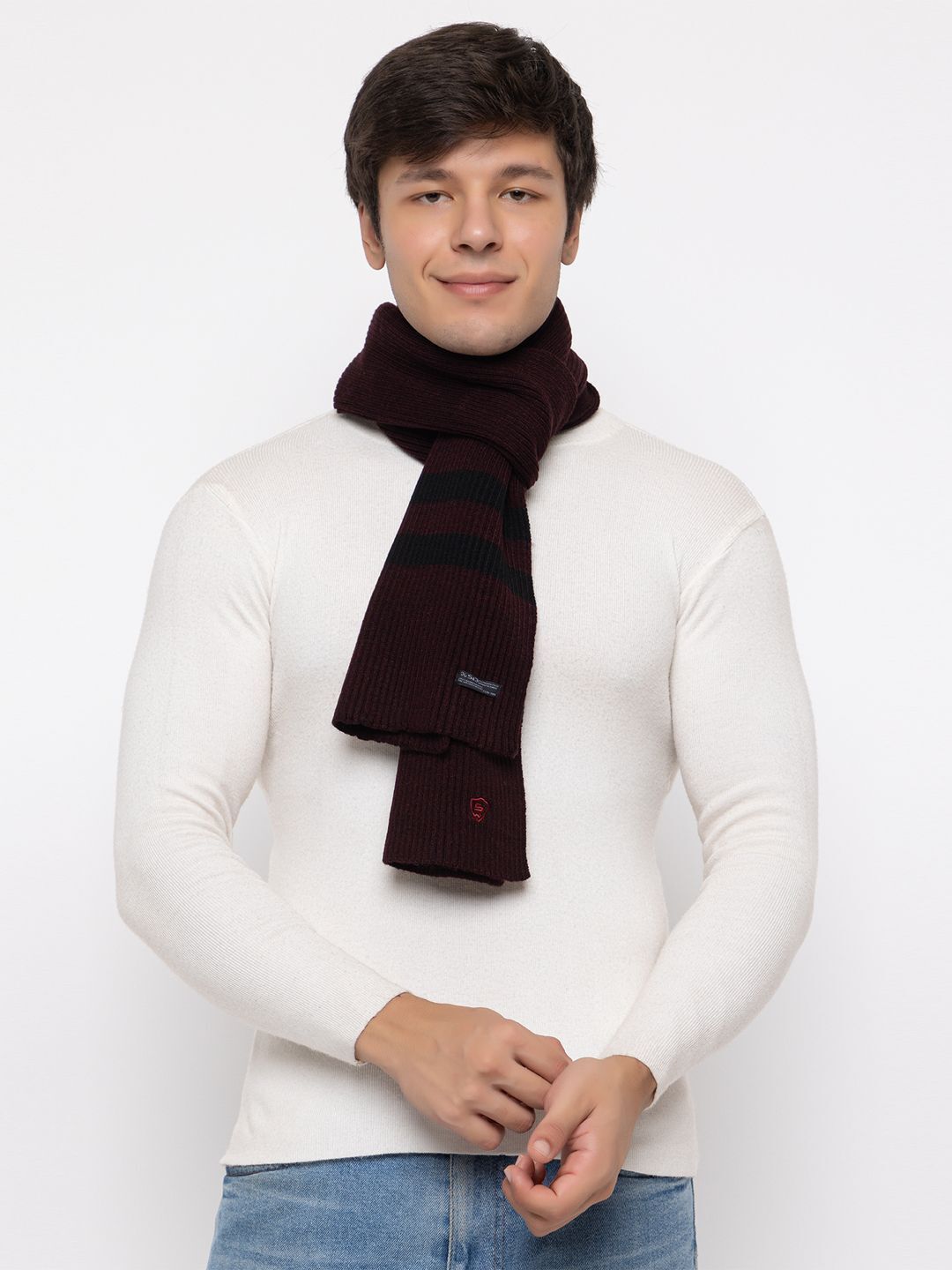 Jollyy Striped Men Muffler-picture-20