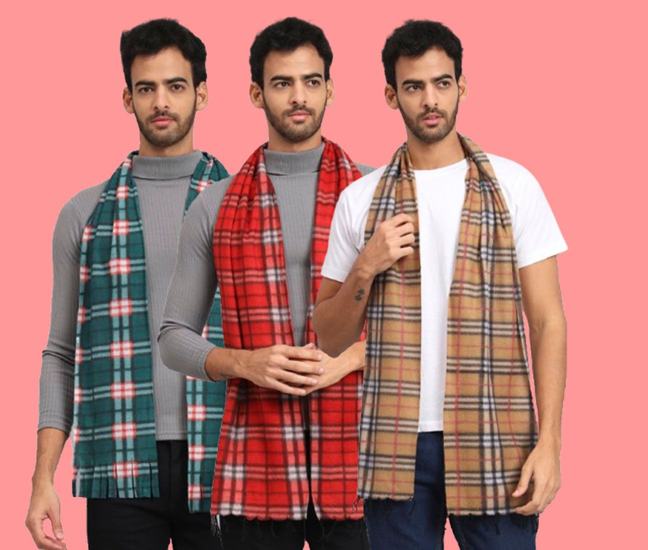 ANIXA Checkered Men Muffler-picture-12
