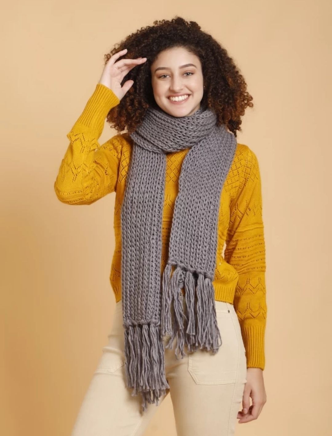 SAP COLLECTION Solid Women Muffler-picture-10