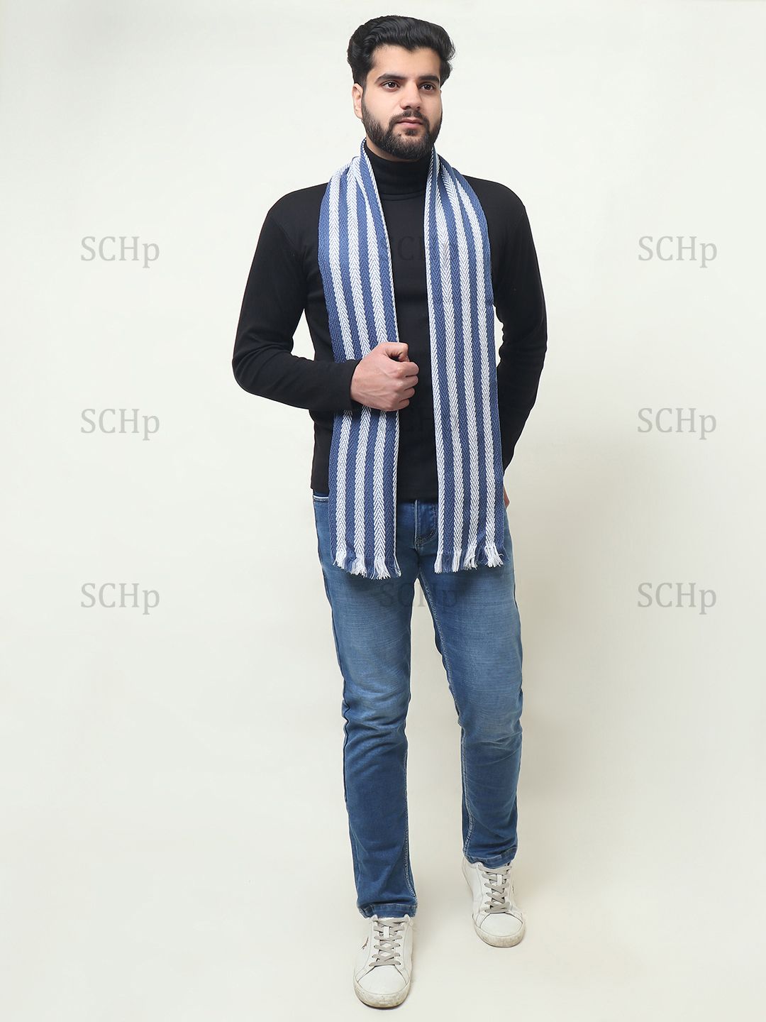 SCHp Striped Men Muffler-picture-46