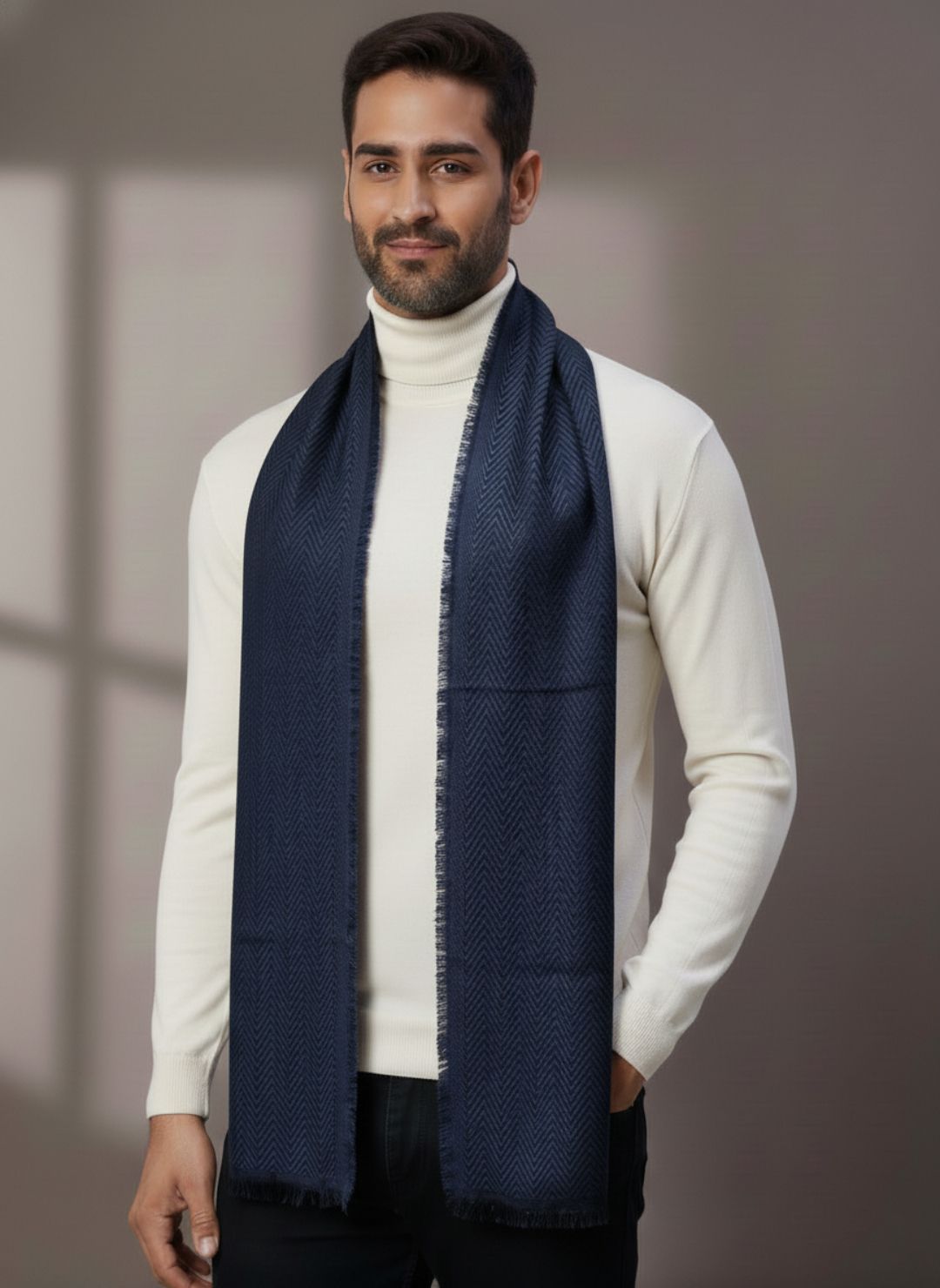 Zamour Geometric Print Men Muffler-picture-43