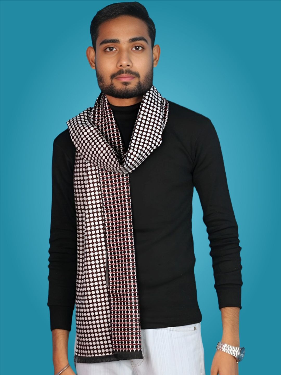 Pick Ur Needs Checkered Men Muffler-picture-12