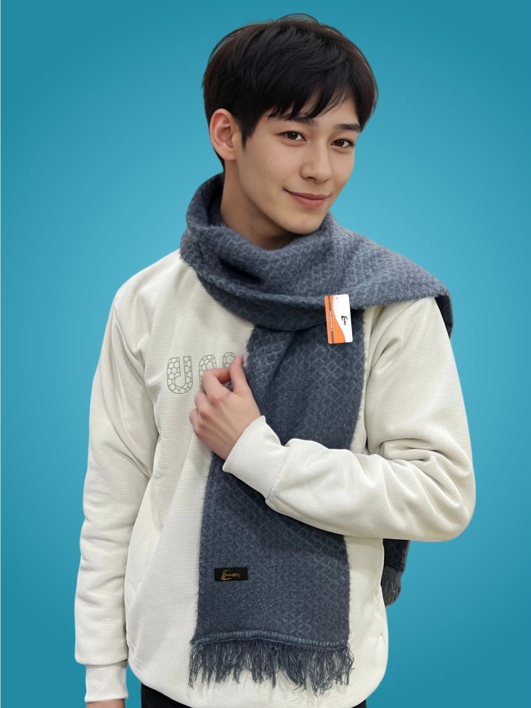 MHAX Self Design Men Muffler