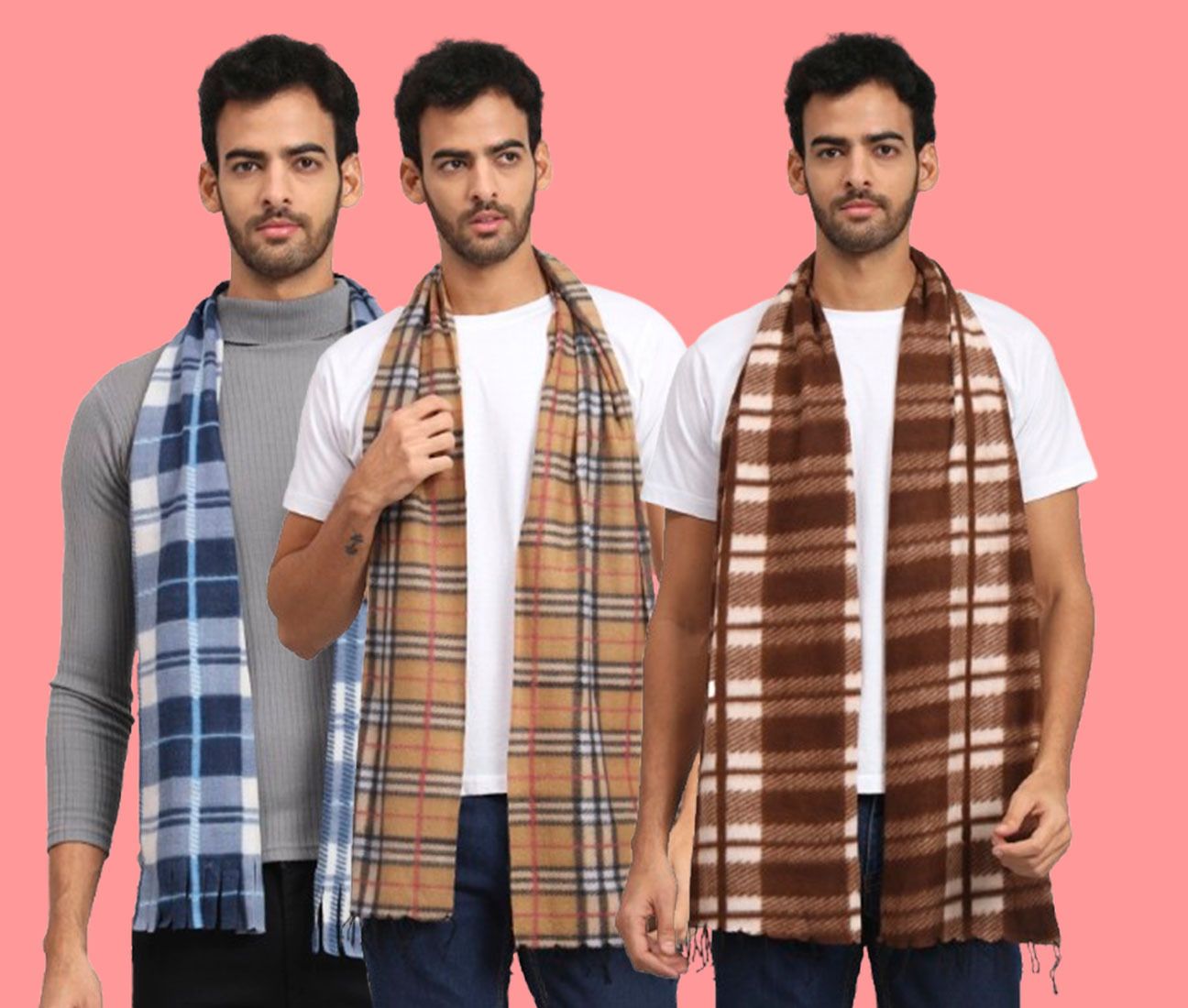 ANIXA Checkered Men Muffler-picture-13