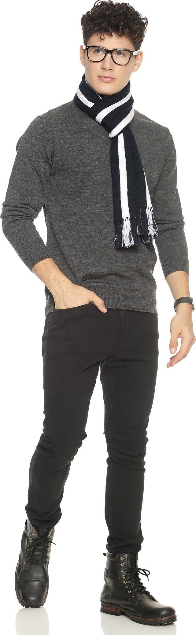 Jollyy Striped Men Muffler-picture-43