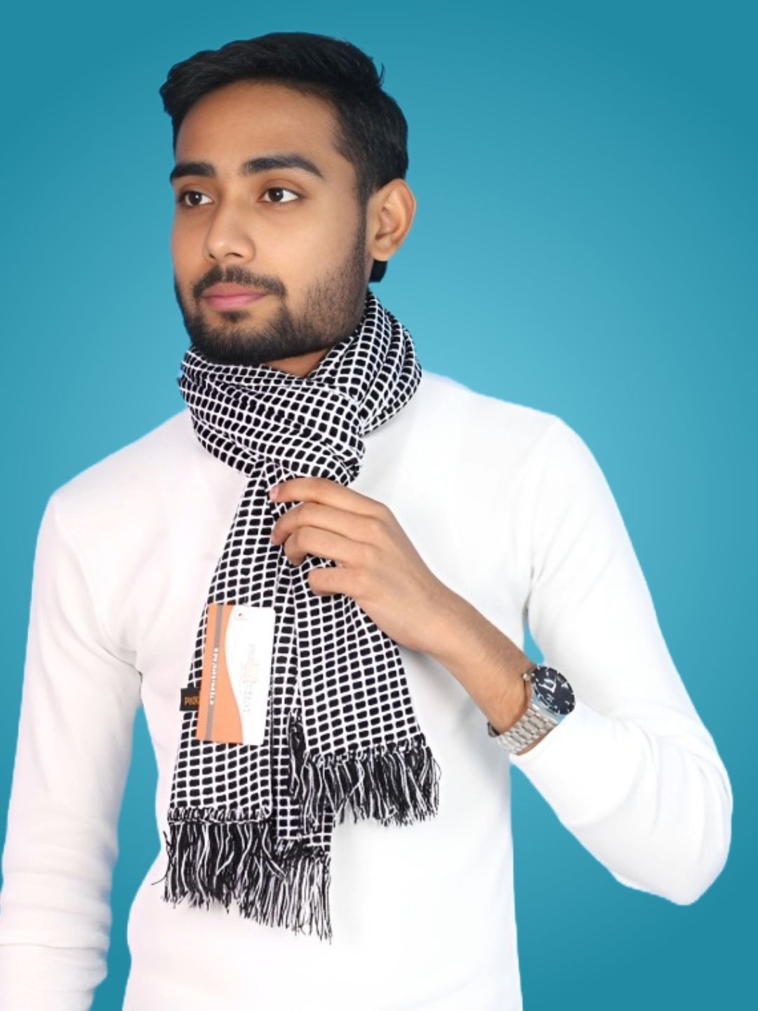 Pick Ur Needs Checkered Men Muffler-picture-13