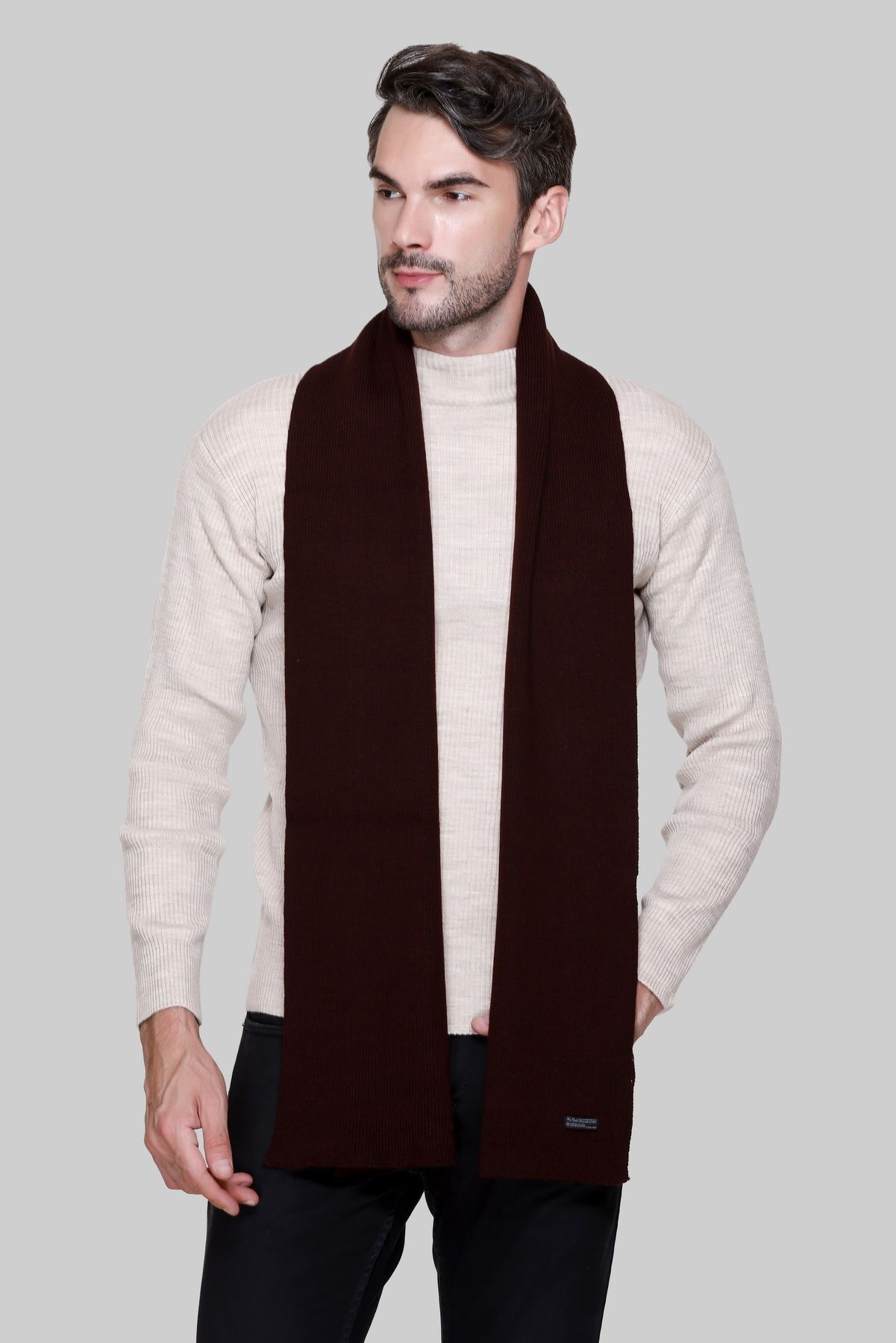Jollyy Solid Men Muffler-picture-33