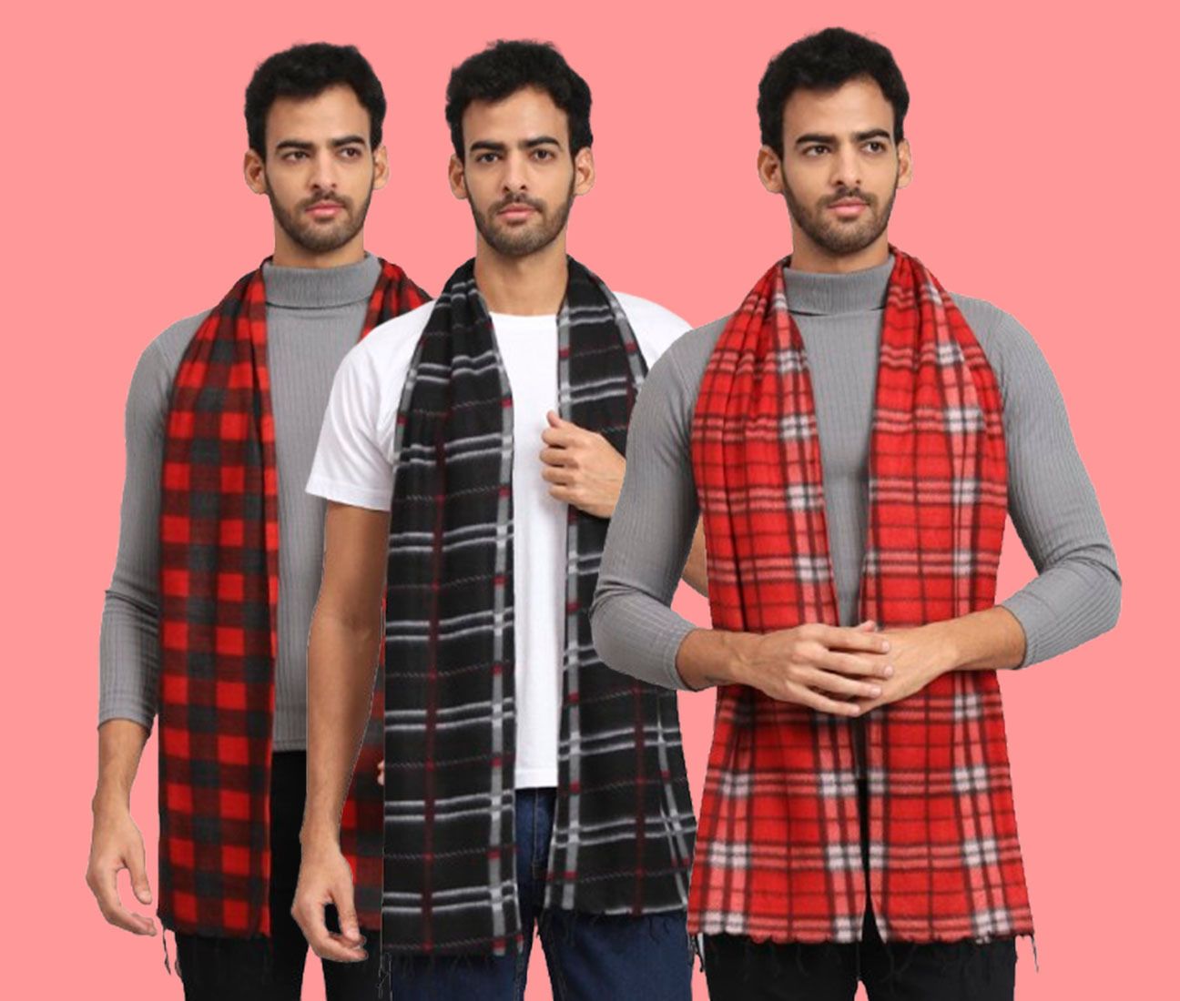 ANIXA Checkered Men Muffler-picture-17