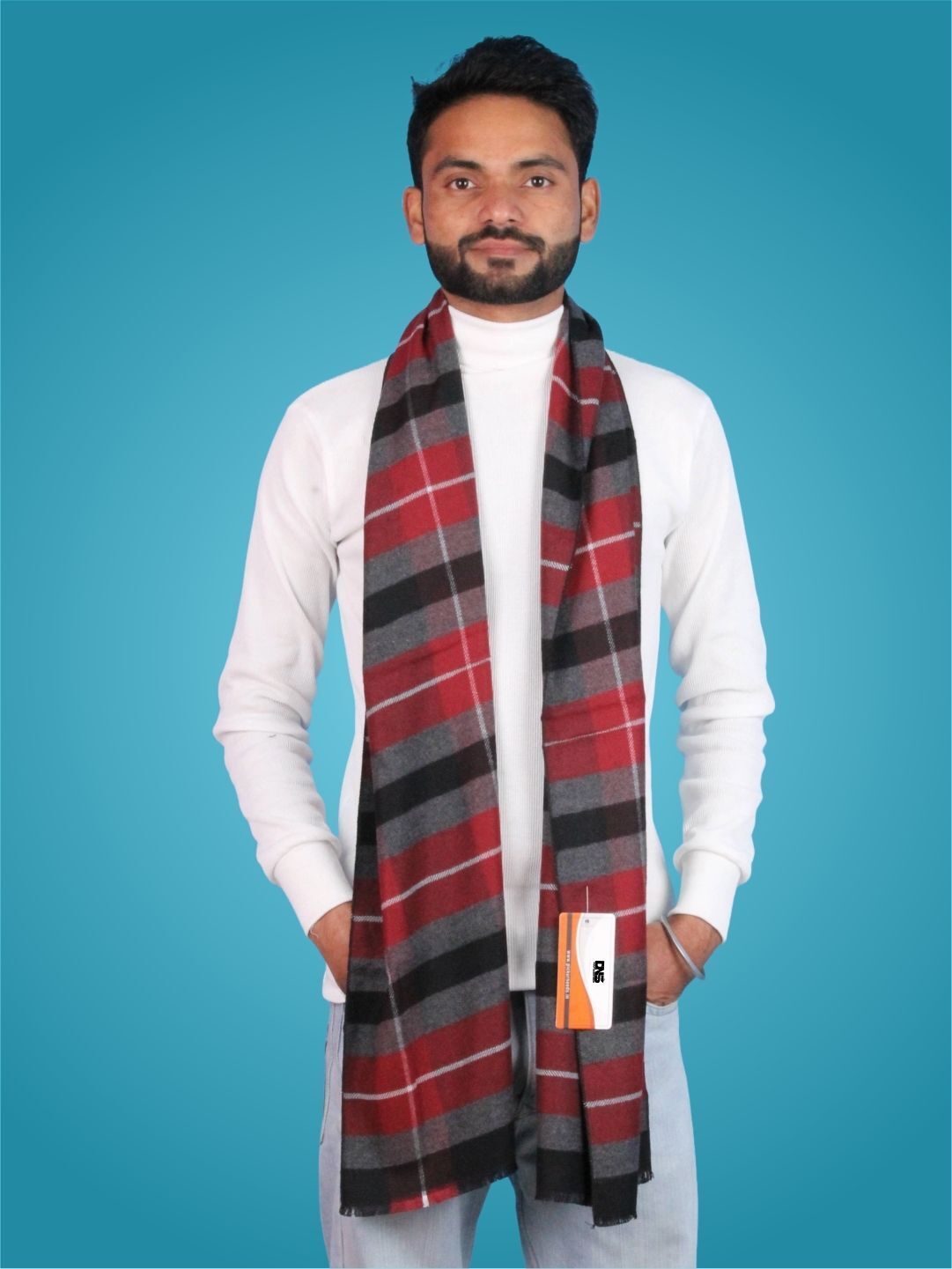 MHAX Striped Men Muffler