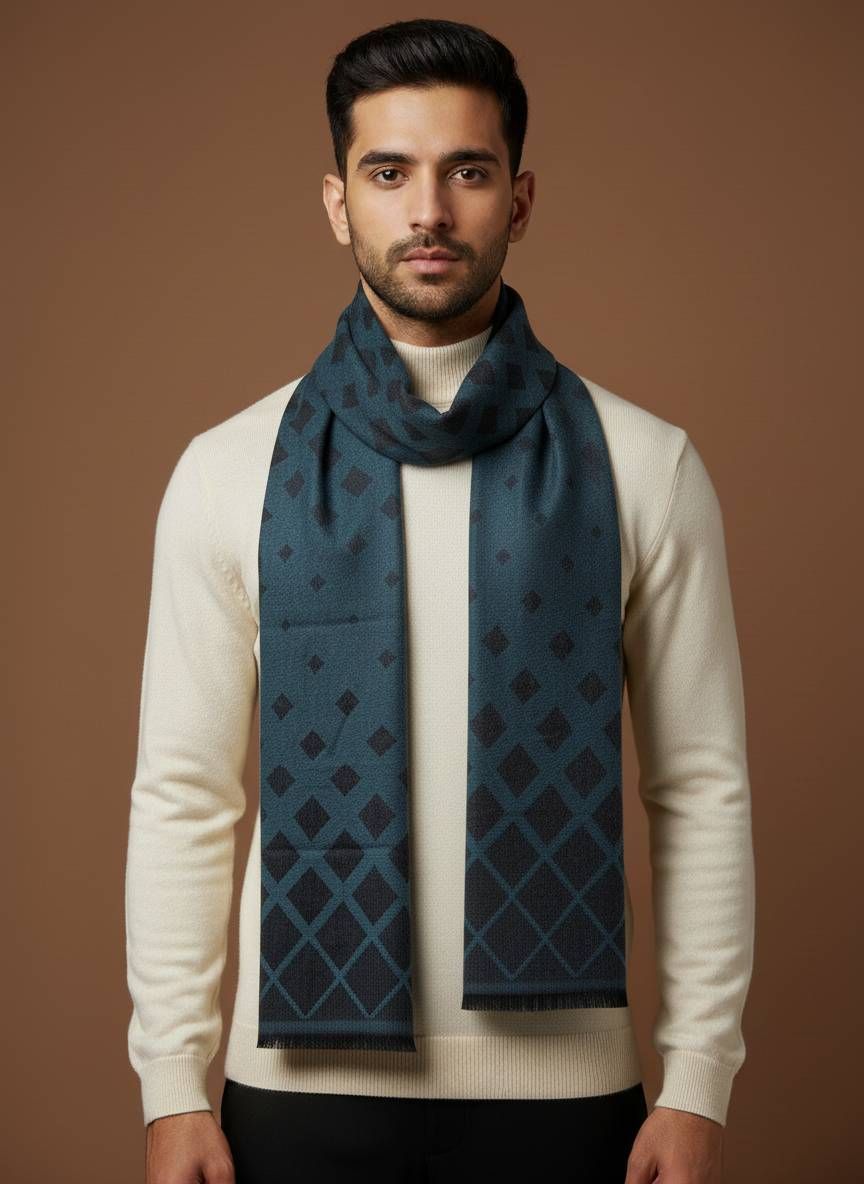 Zamour Geometric Print Men Muffler-picture-48