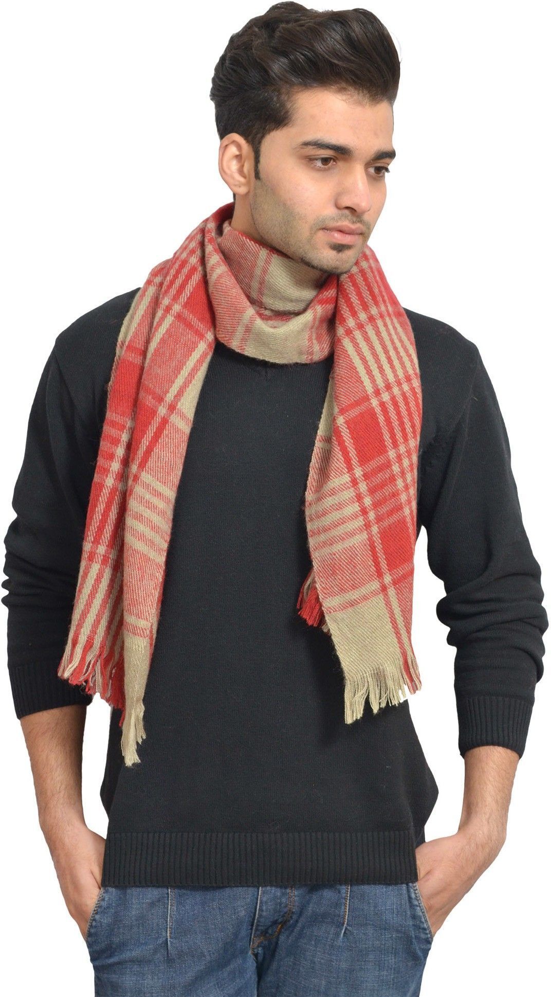 Jollyy Checkered Men Muffler-picture-16