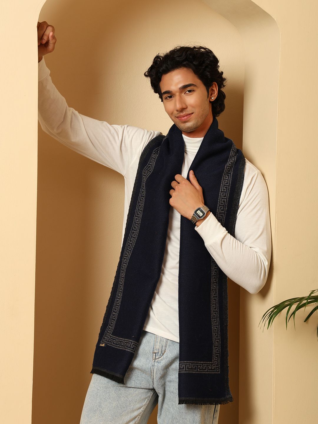 Tweedle Solid Men Muffler-picture-10