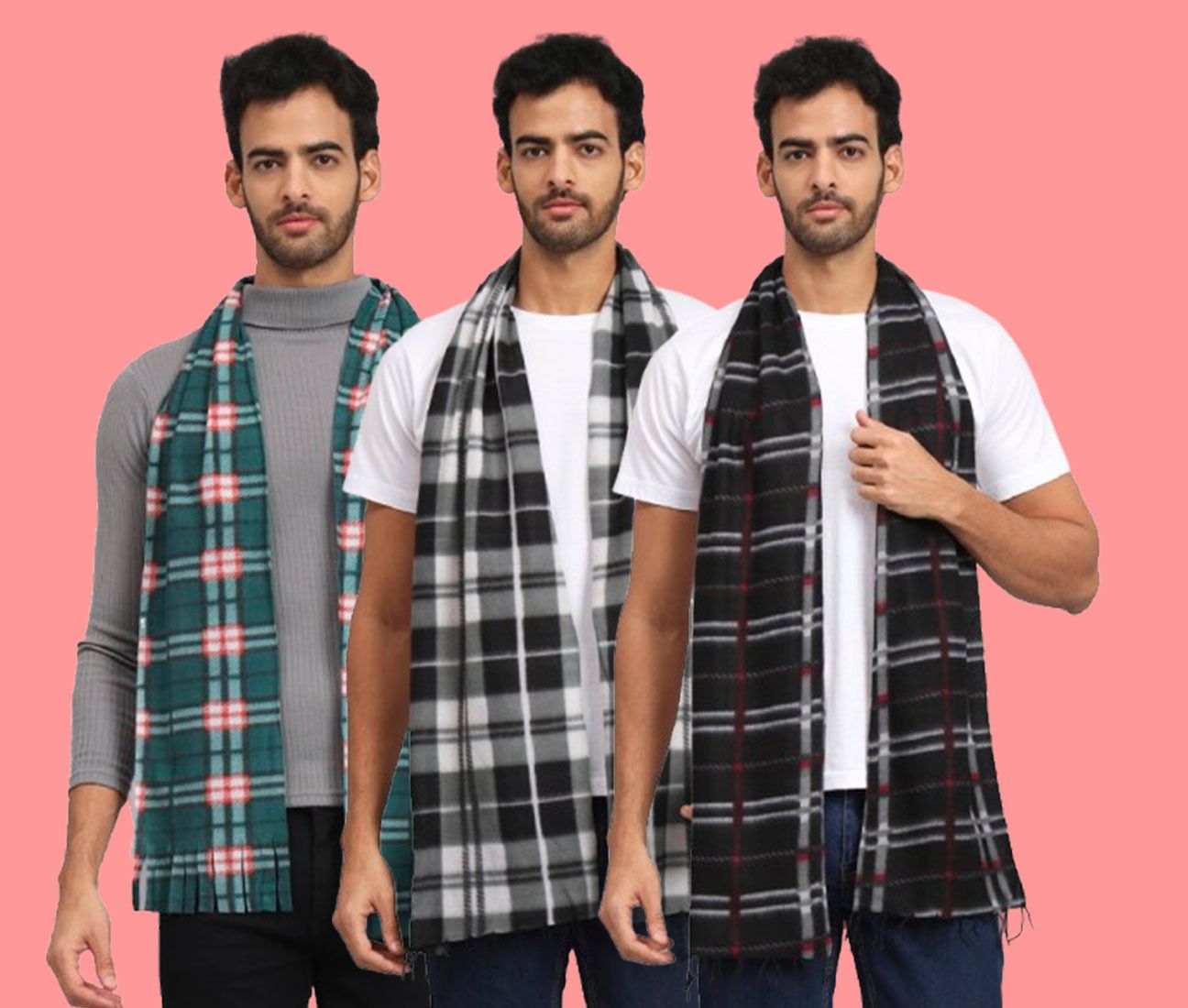 ANIXA Checkered Men Muffler-picture-37
