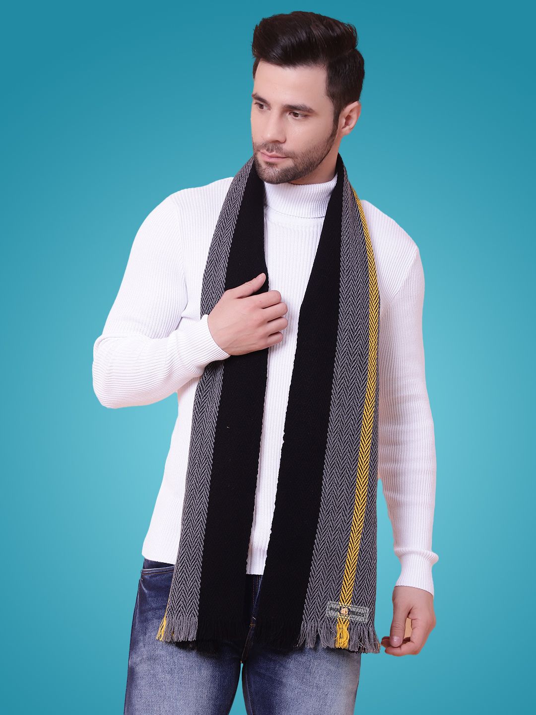 Pick Ur Needs Striped Men Muffler-picture-25