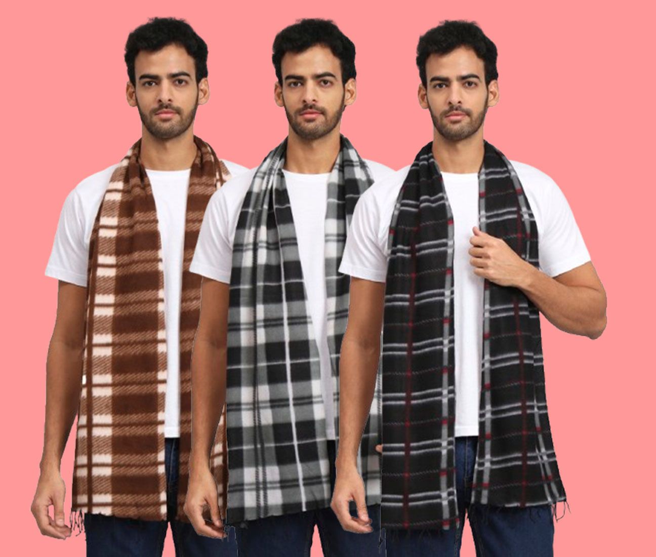 ANIXA Checkered Men Muffler-picture-24
