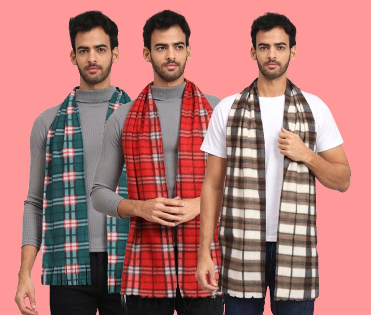 ANIXA Checkered Men Muffler-picture-28