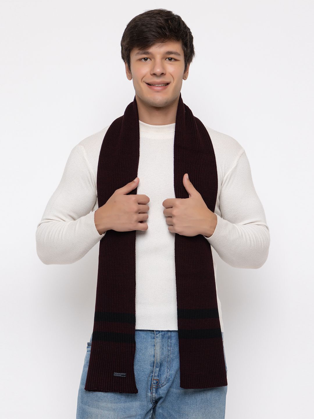 Jollyy Striped Men Muffler-picture-21