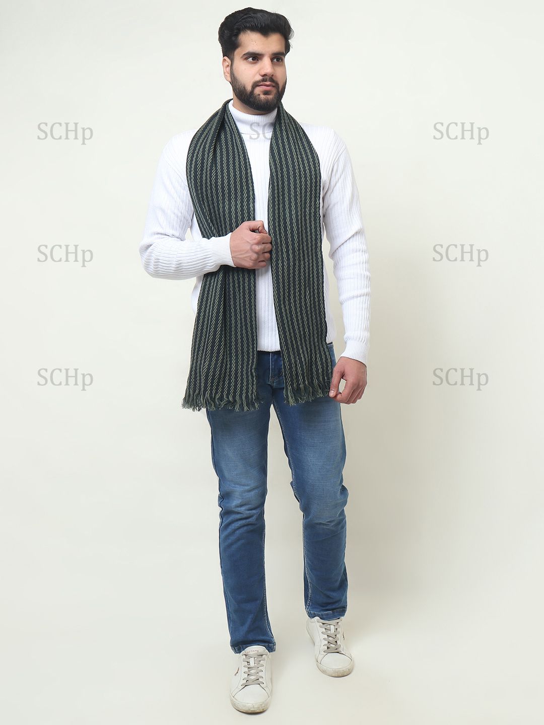 SCHp Striped Men Muffler