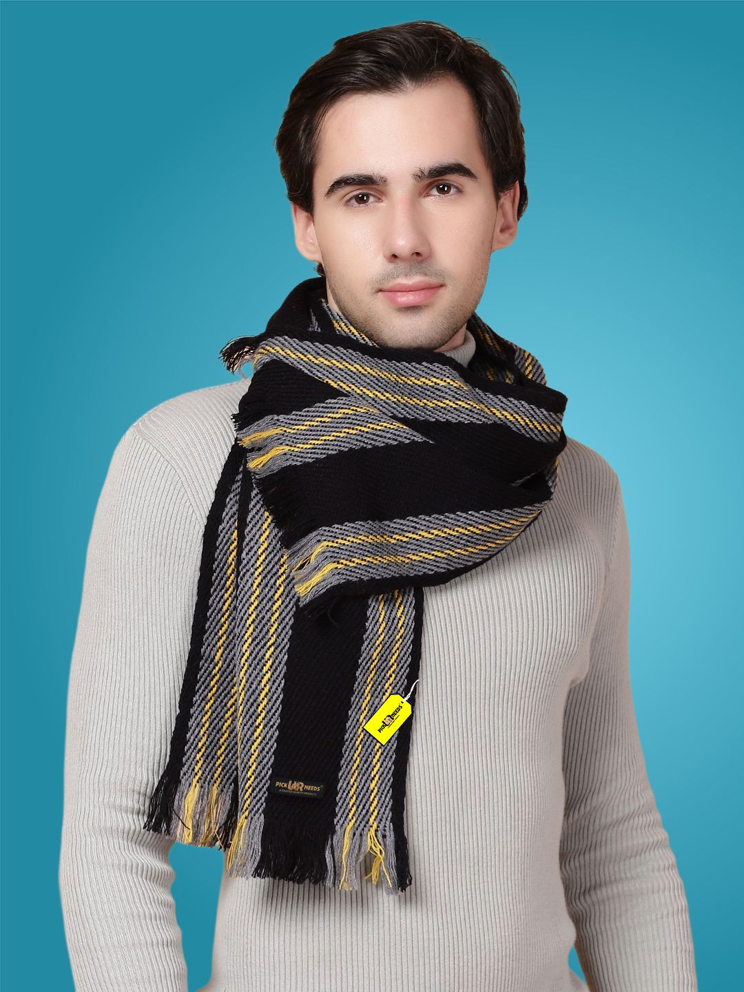 Pick Ur Needs Striped Men Muffler-picture-17