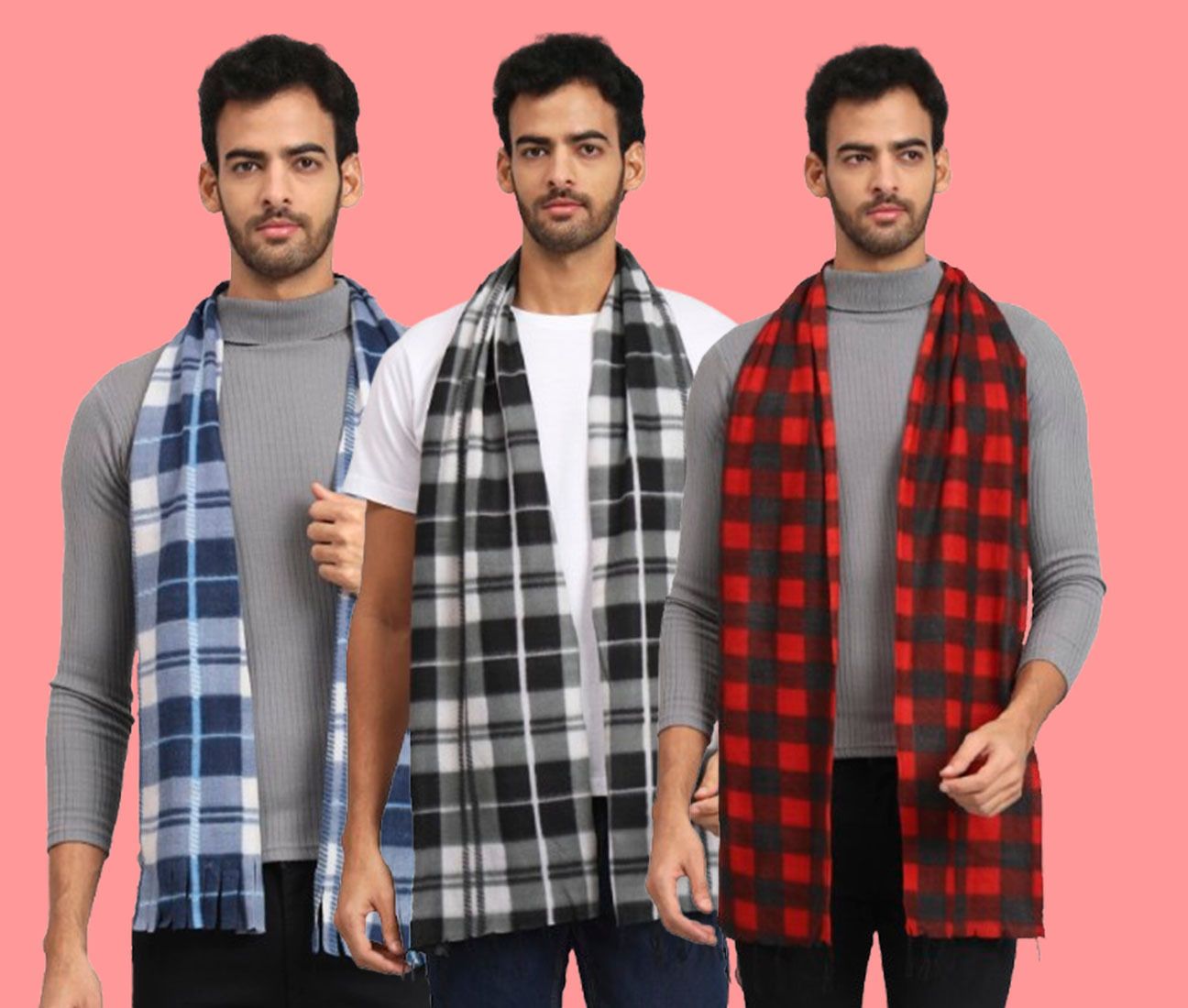 ANIXA Checkered Men Muffler-picture-33