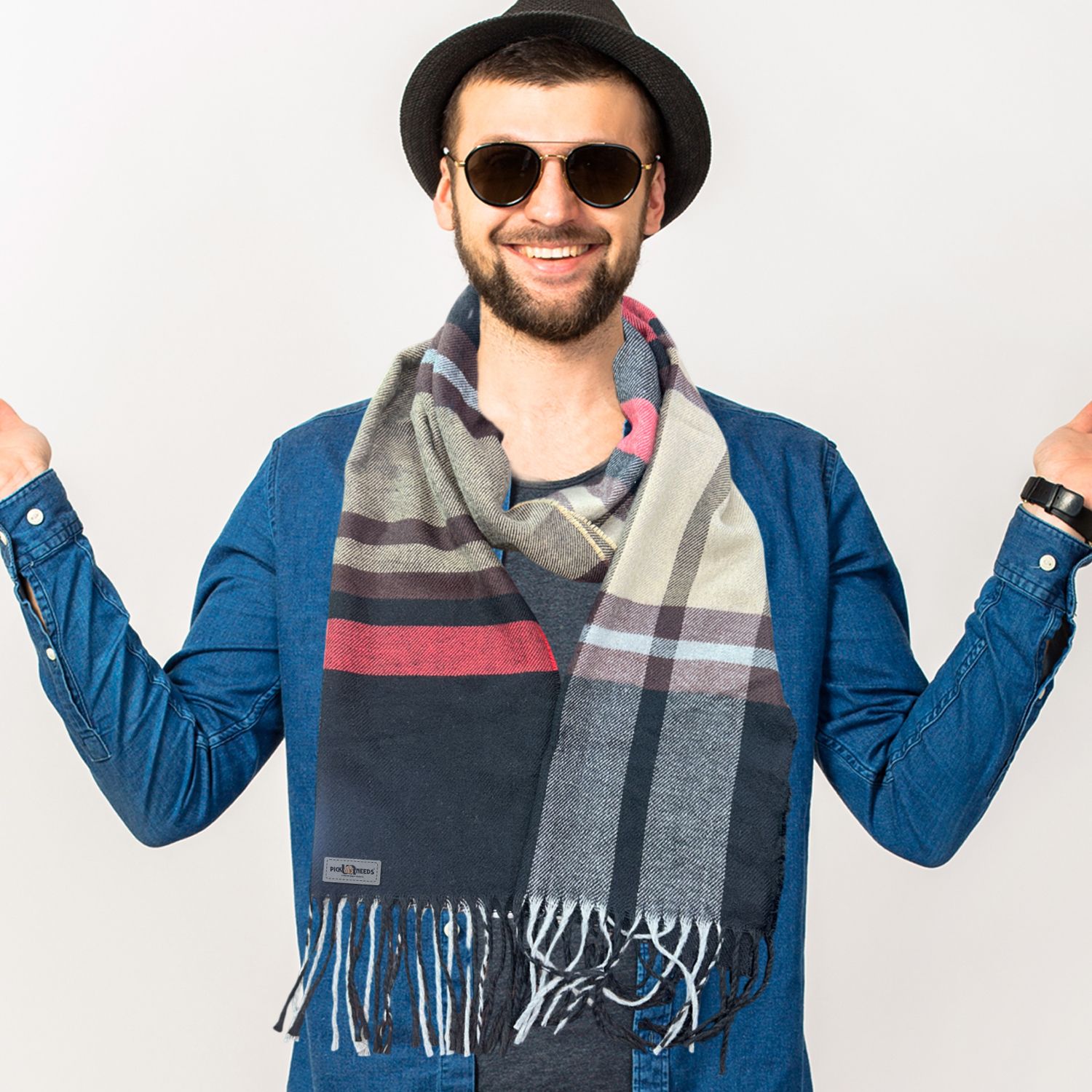 Pick Ur Needs Printed Men Muffler-picture-19