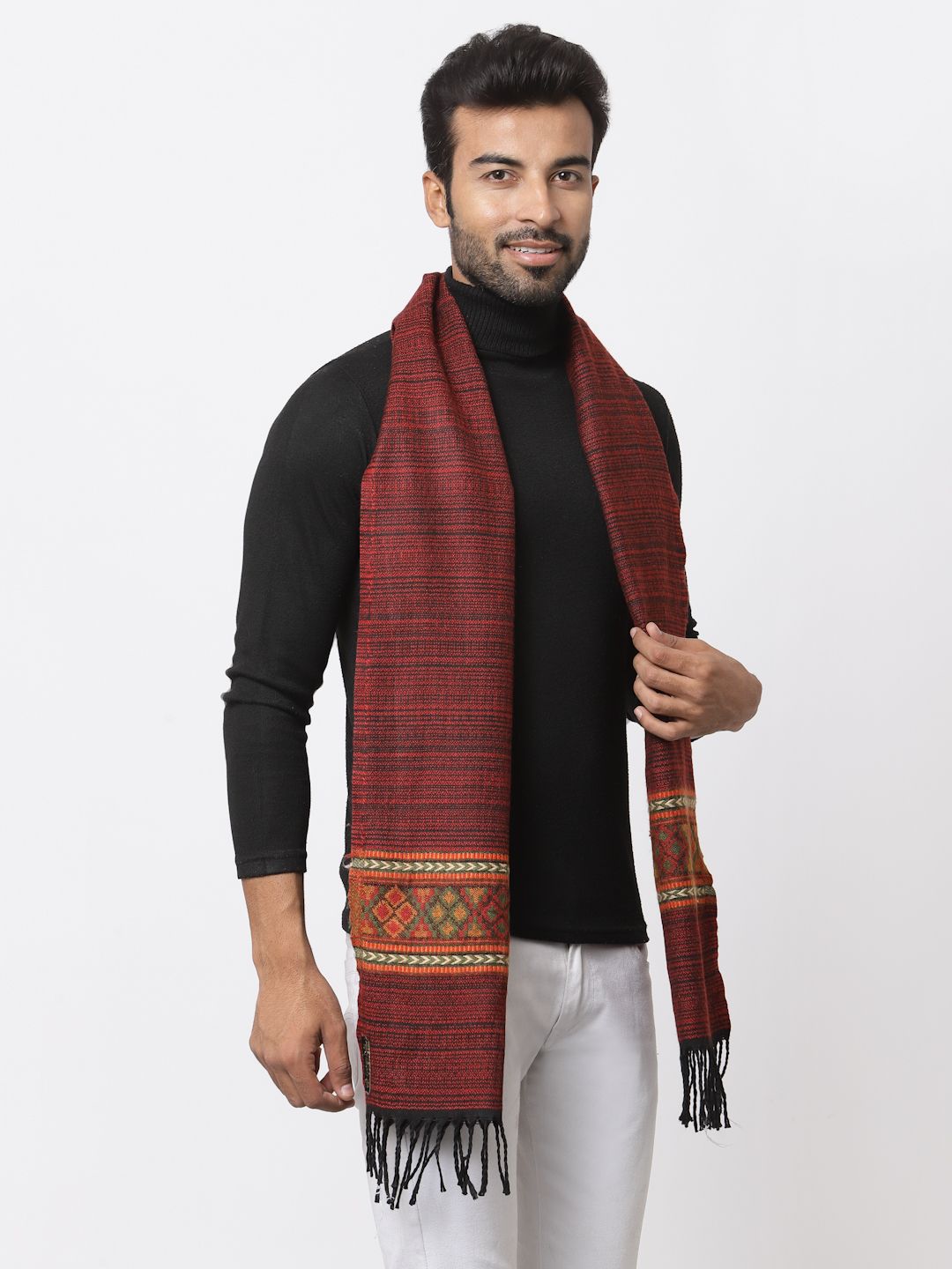 WEAVERS VILLA Woven Men Muffler-image-19