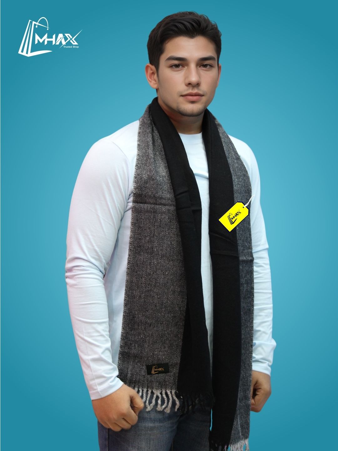 MHAX Striped Men Muffler-image-0