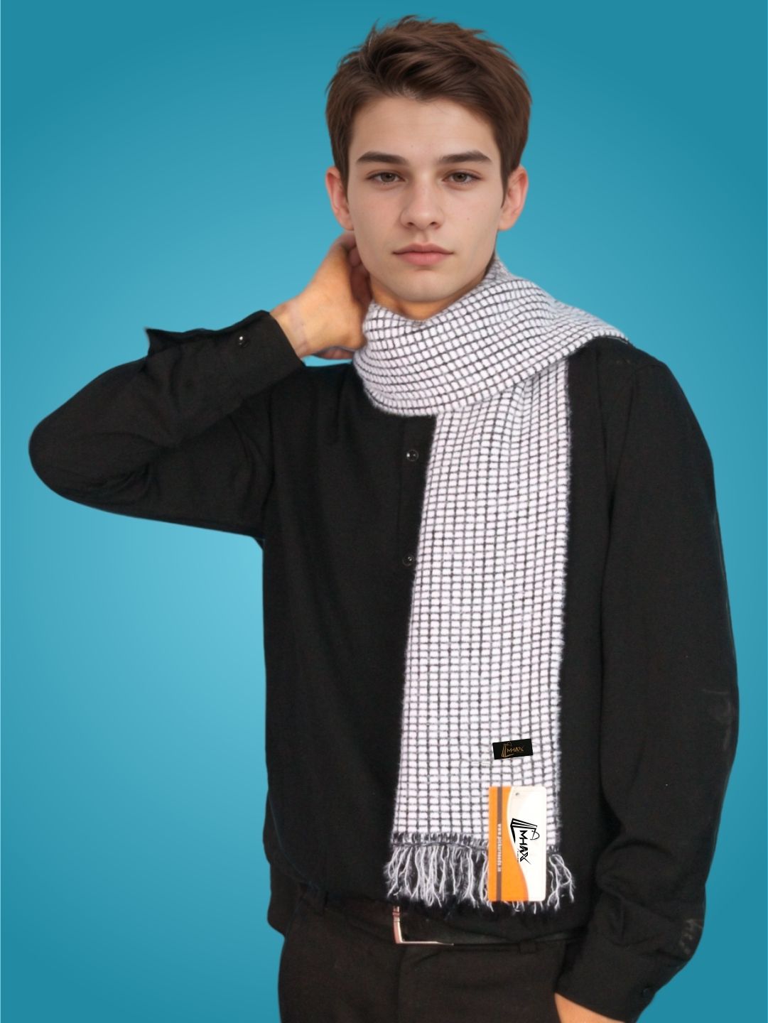 MHAX Checkered Men Muffler-picture-48